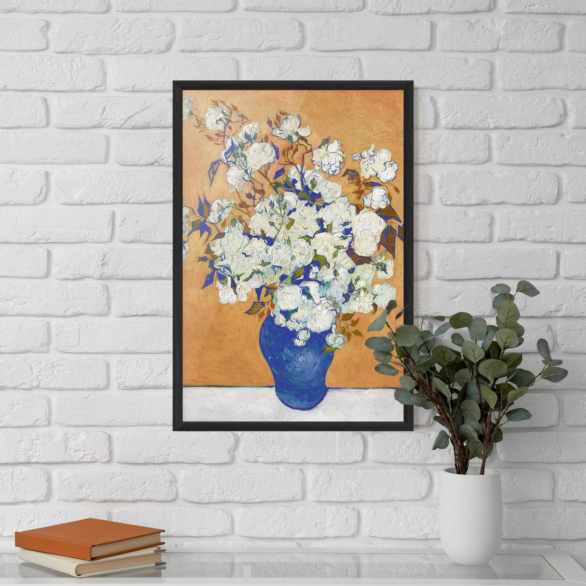 Gerahmte Poster Roses Vintage Art mockup 5