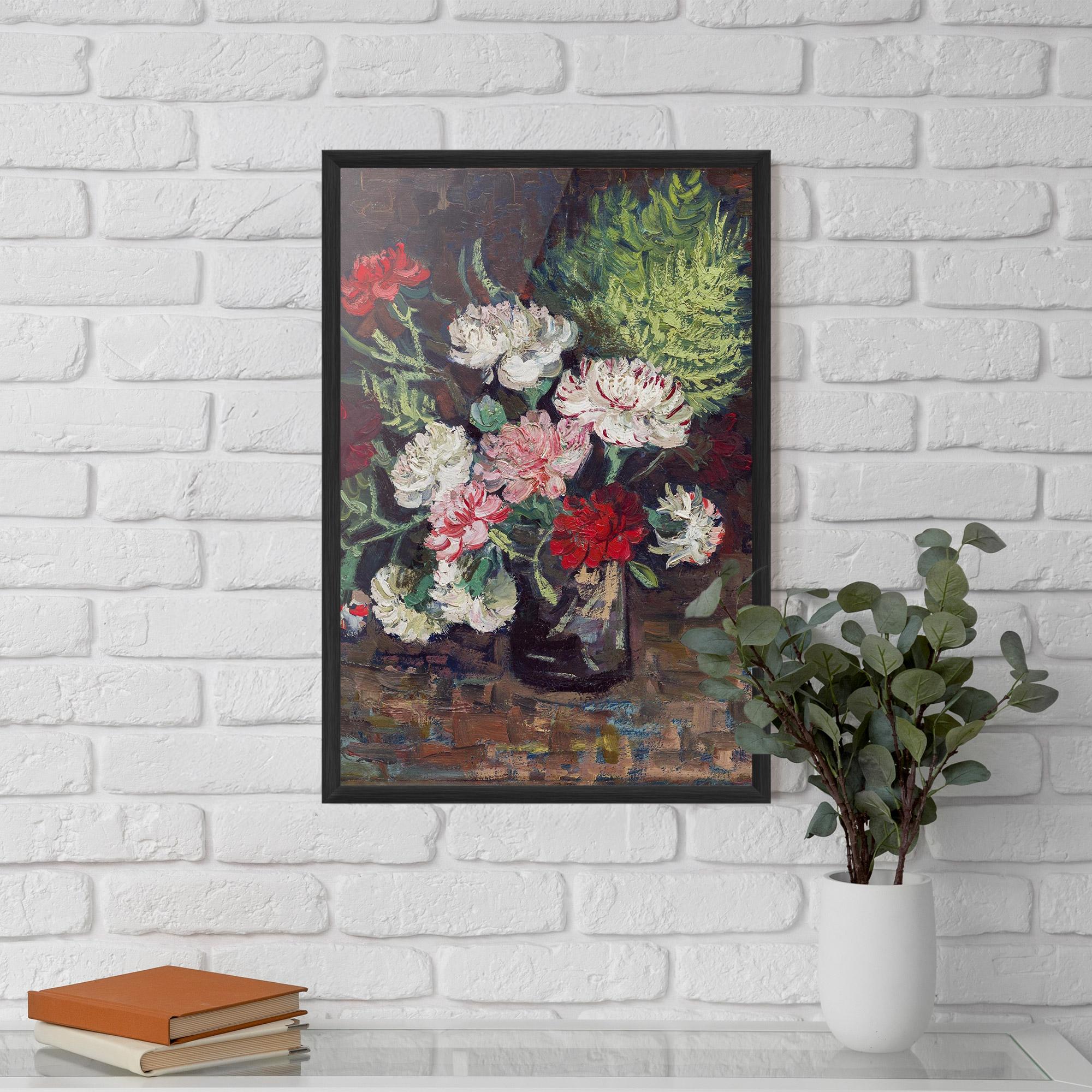 Gerahmte Poster Vase With Carnations mockup 5