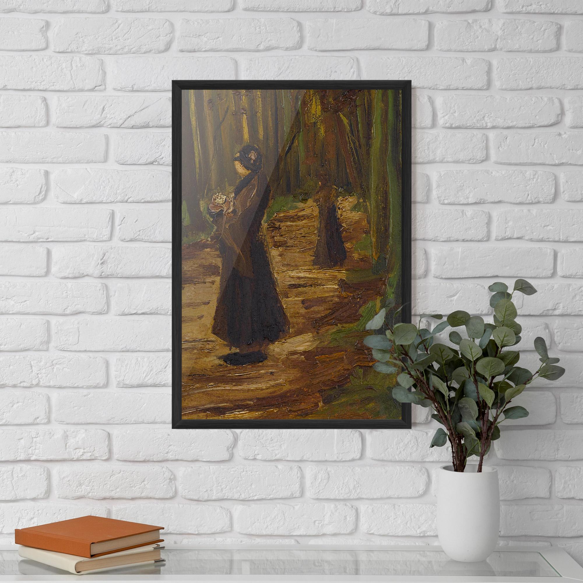 Gerahmte Poster Women In Wood mockup 5