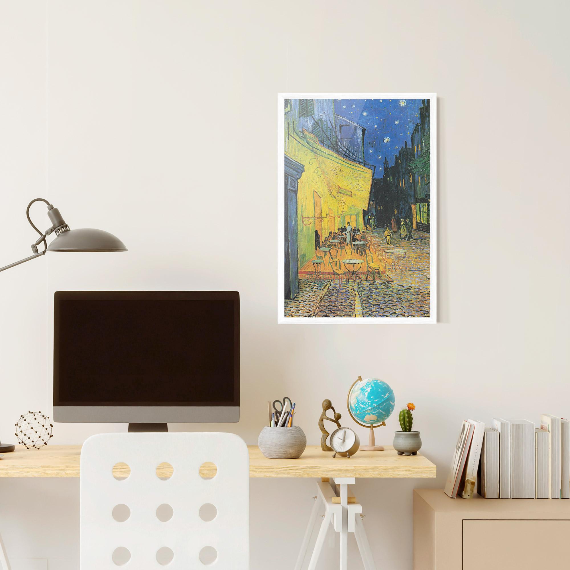 Gerahmte Poster Cafe Terrace At Night mockup 6