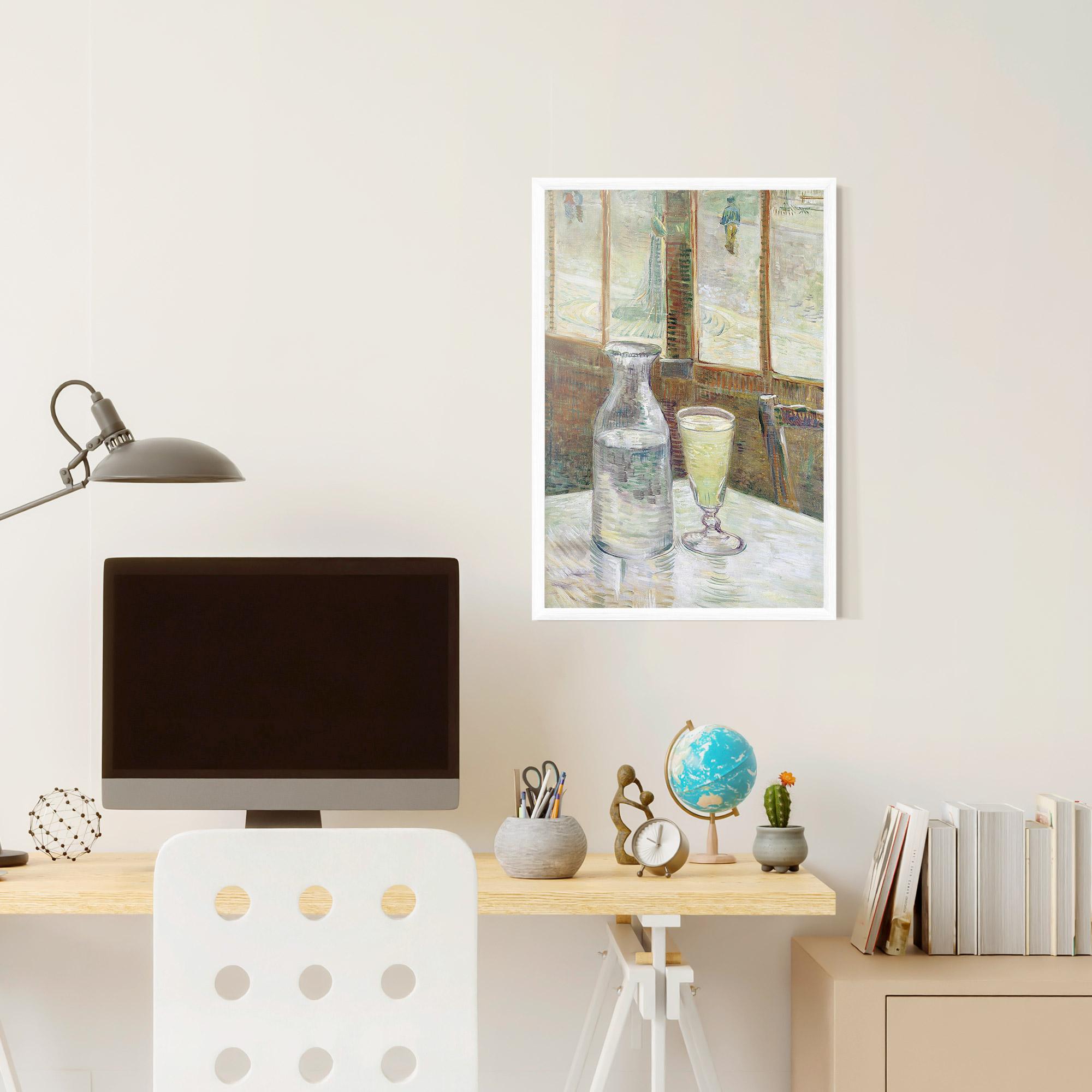 Gerahmte Poster Cafetafel Met Absint mockup 6