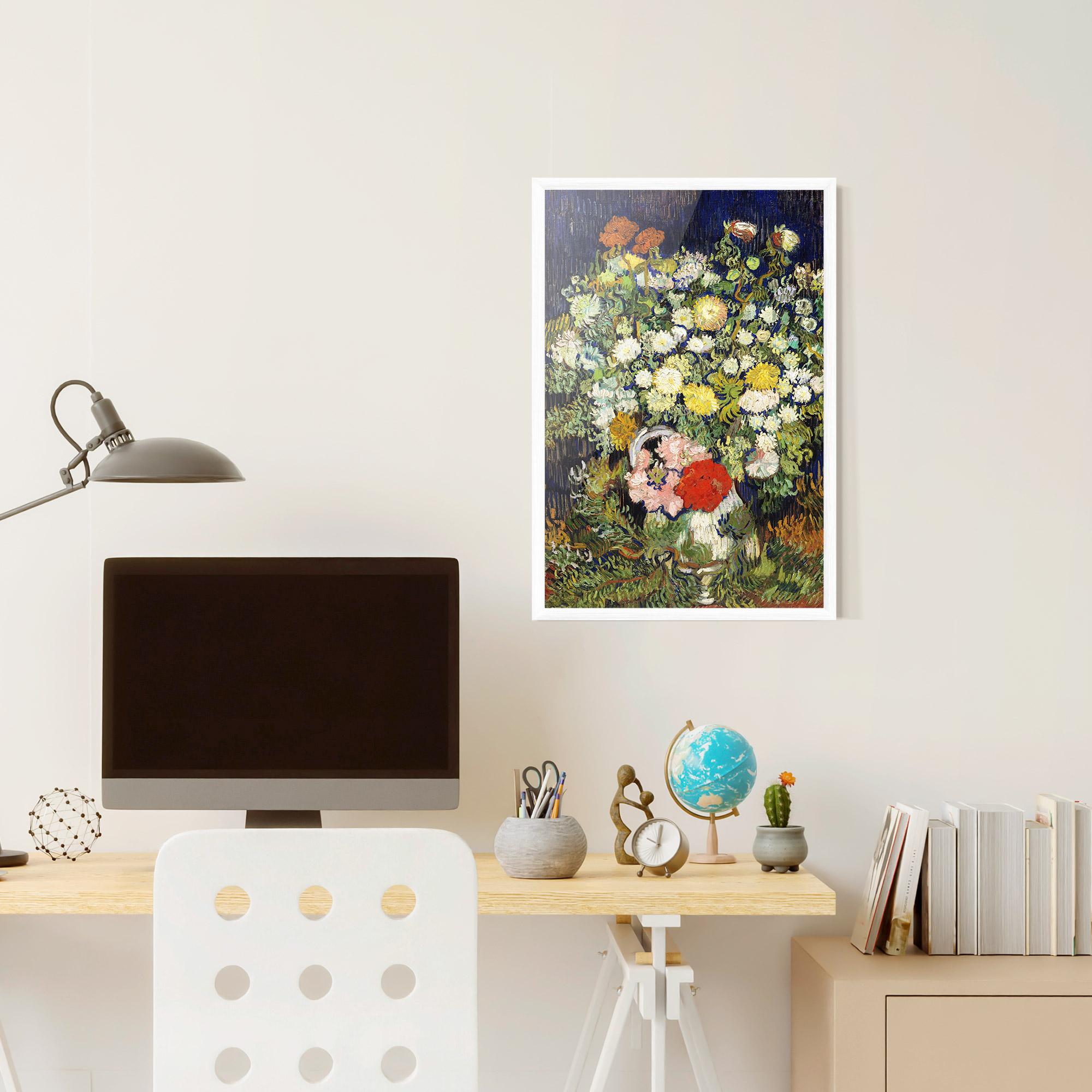Gerahmte Poster Flowers Van Gogh mockup 6