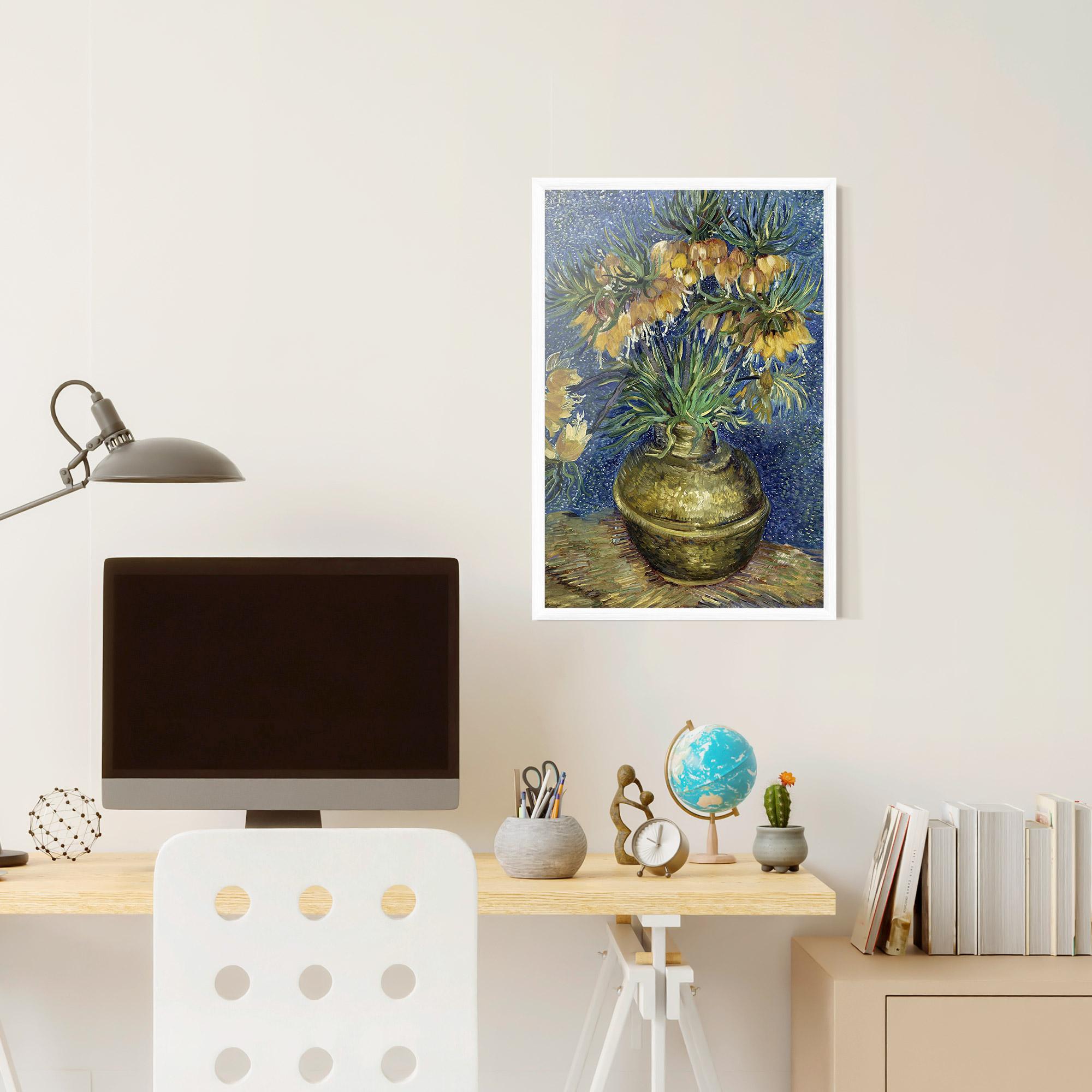 Gerahmte Poster Imperial Fritillaries Art mockup 6