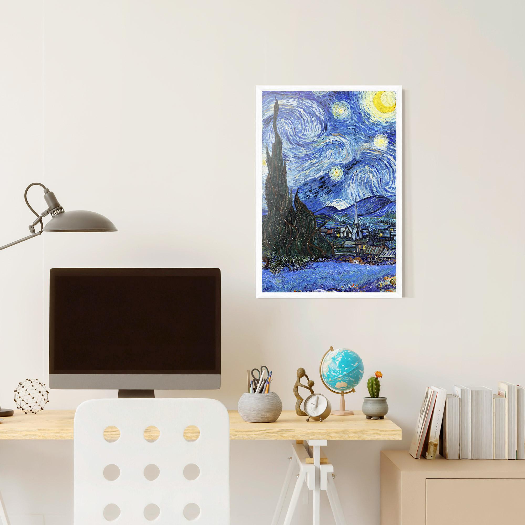 Gerahmte Poster Starry Night Art mockup 6