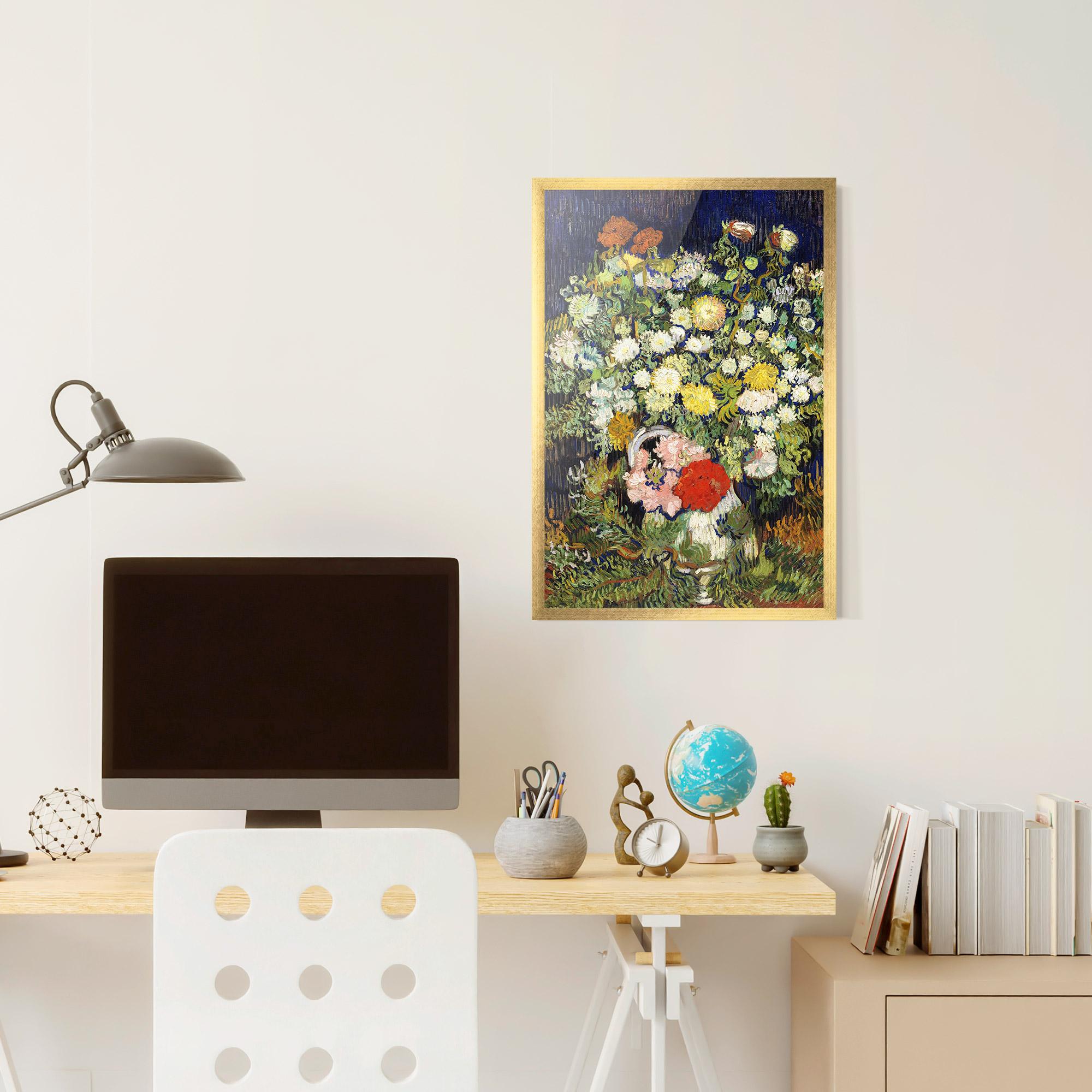 Gerahmte Poster Flowers Van Gogh mockup 6