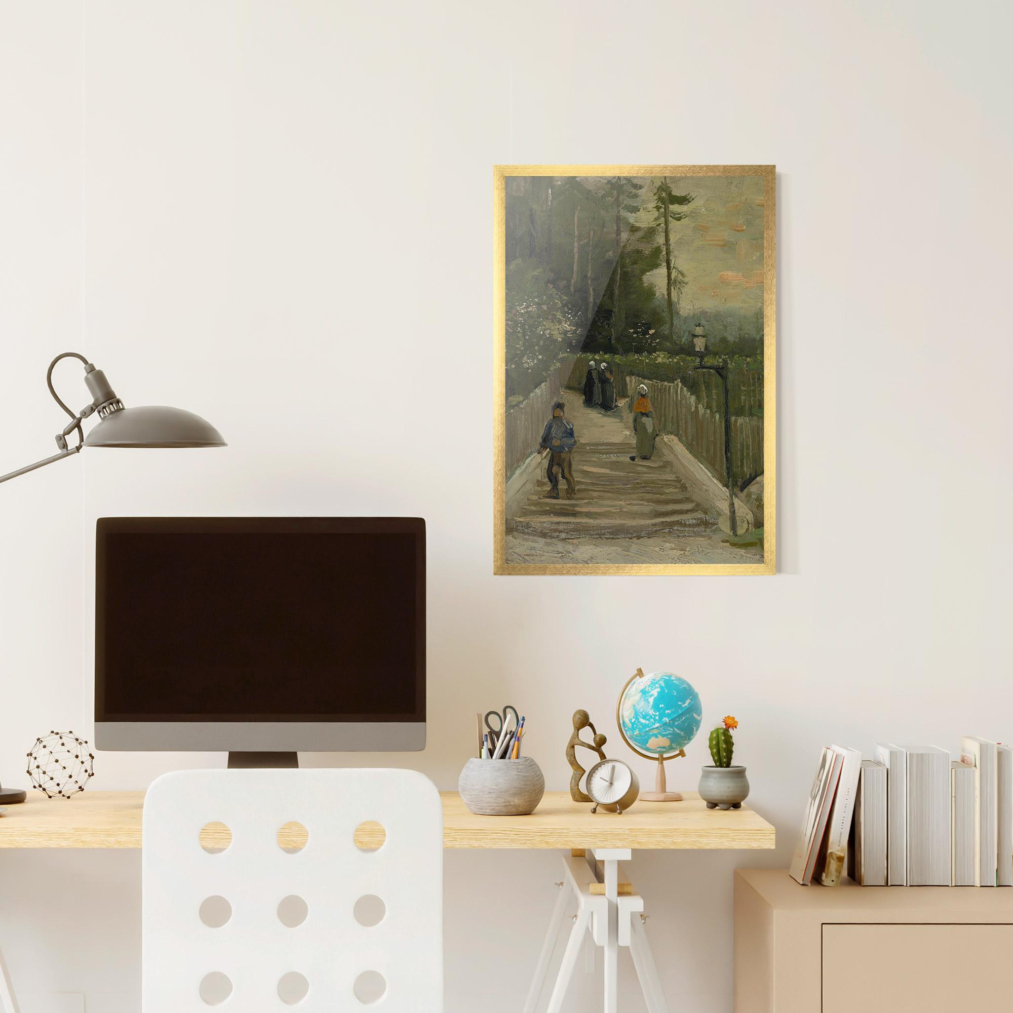 Gerahmte Poster Weg Te Montmartre mockup 6