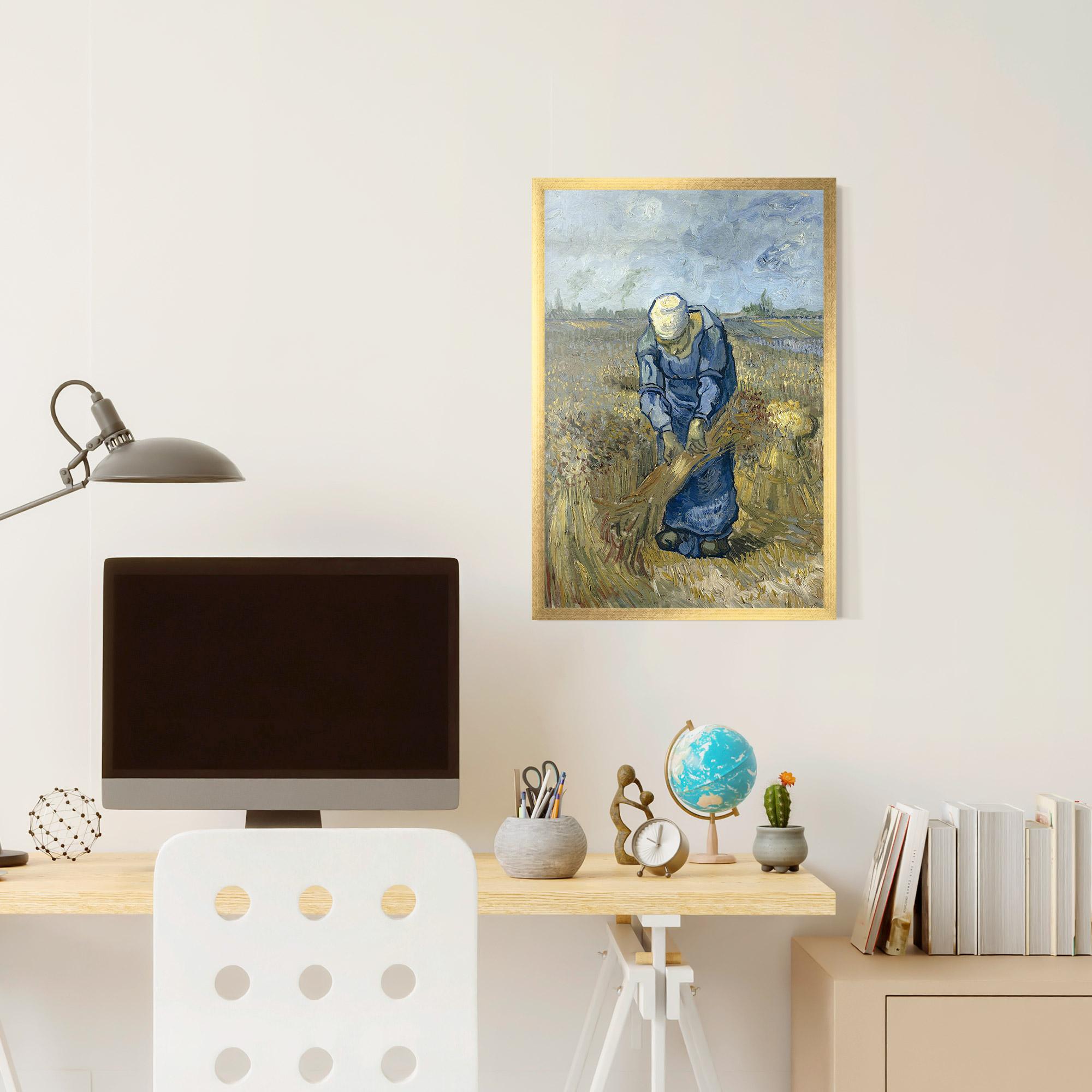 Gerahmte Poster Woman Sheaves mockup 6