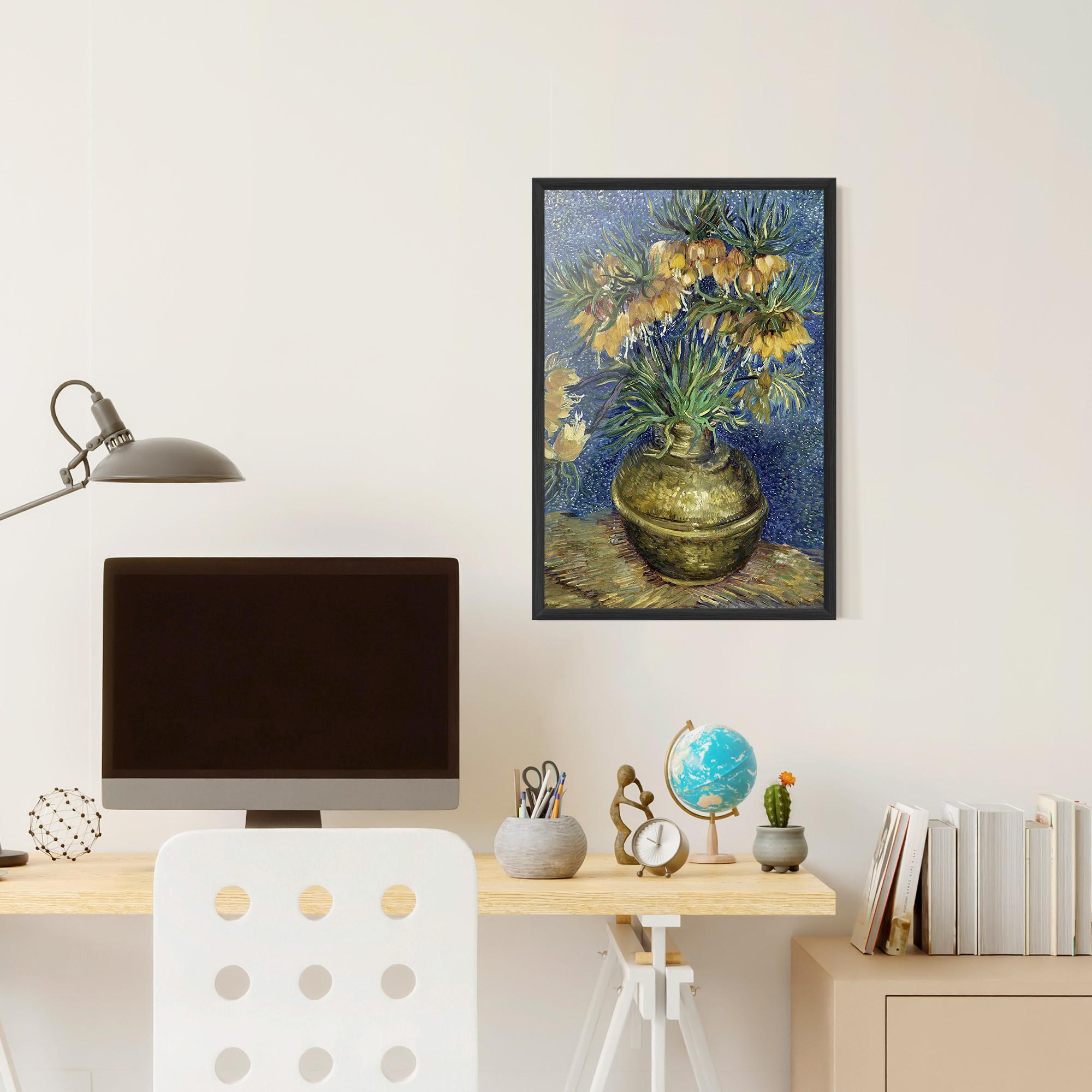 Gerahmte Poster Imperial Fritillaries Art mockup 6
