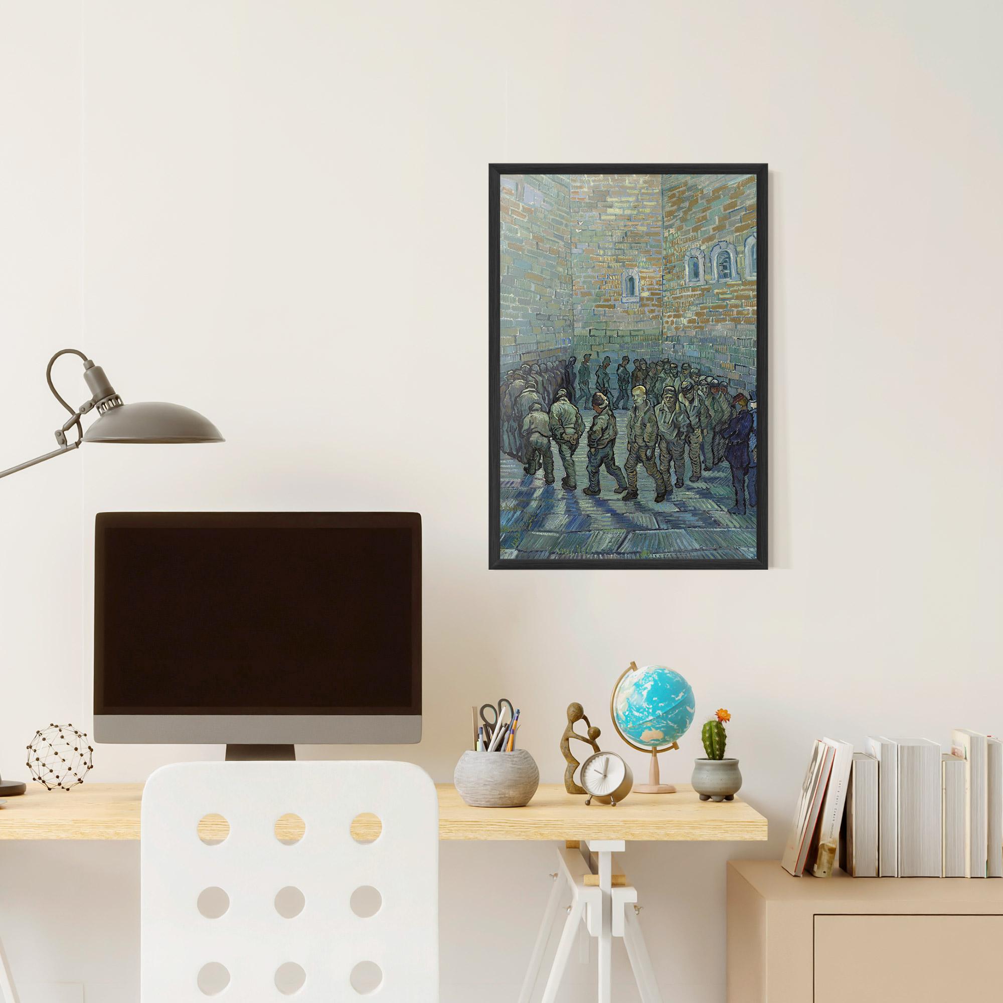 Gerahmte Poster Prisoners Exercising mockup 6