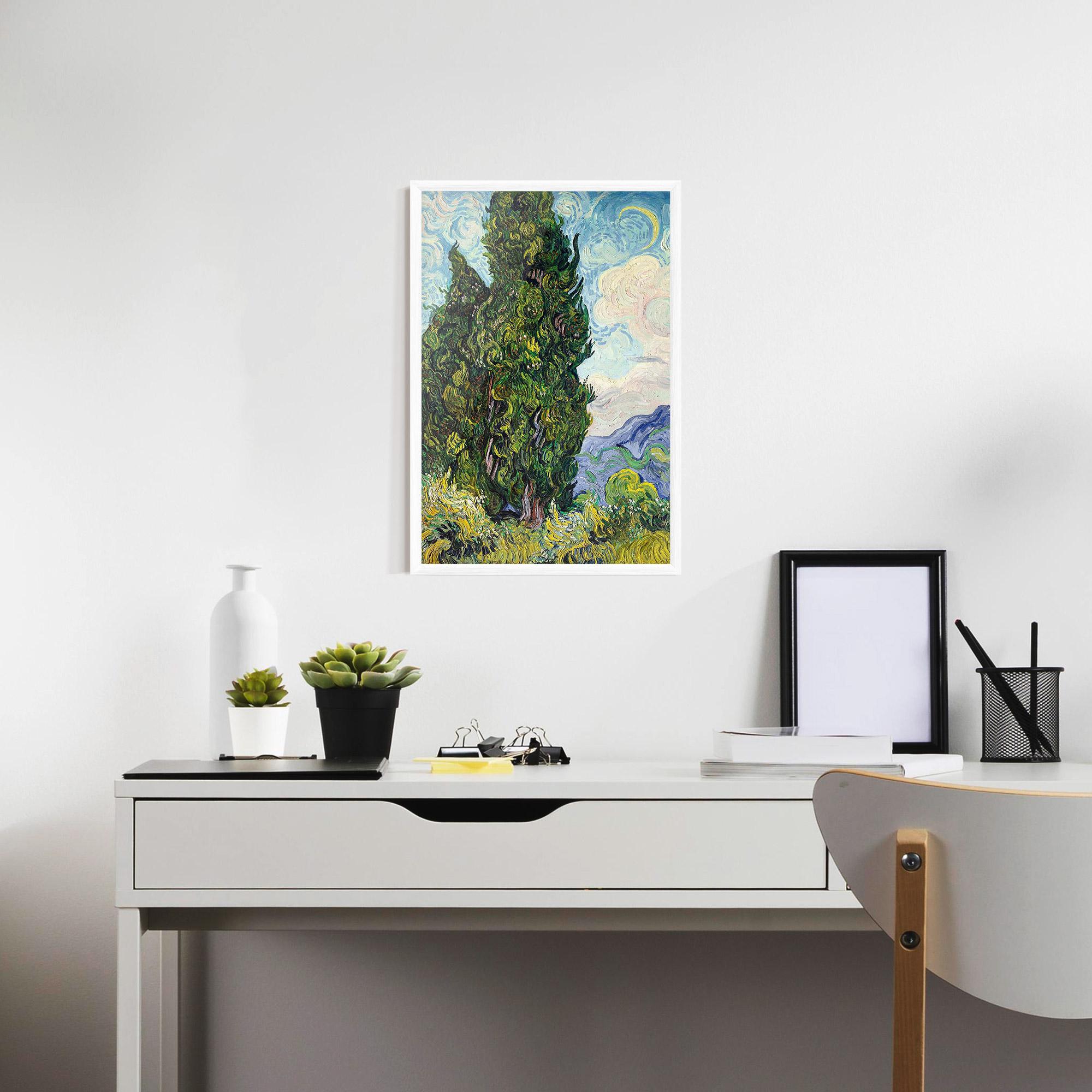Gerahmte Poster Cypresses mockup 7