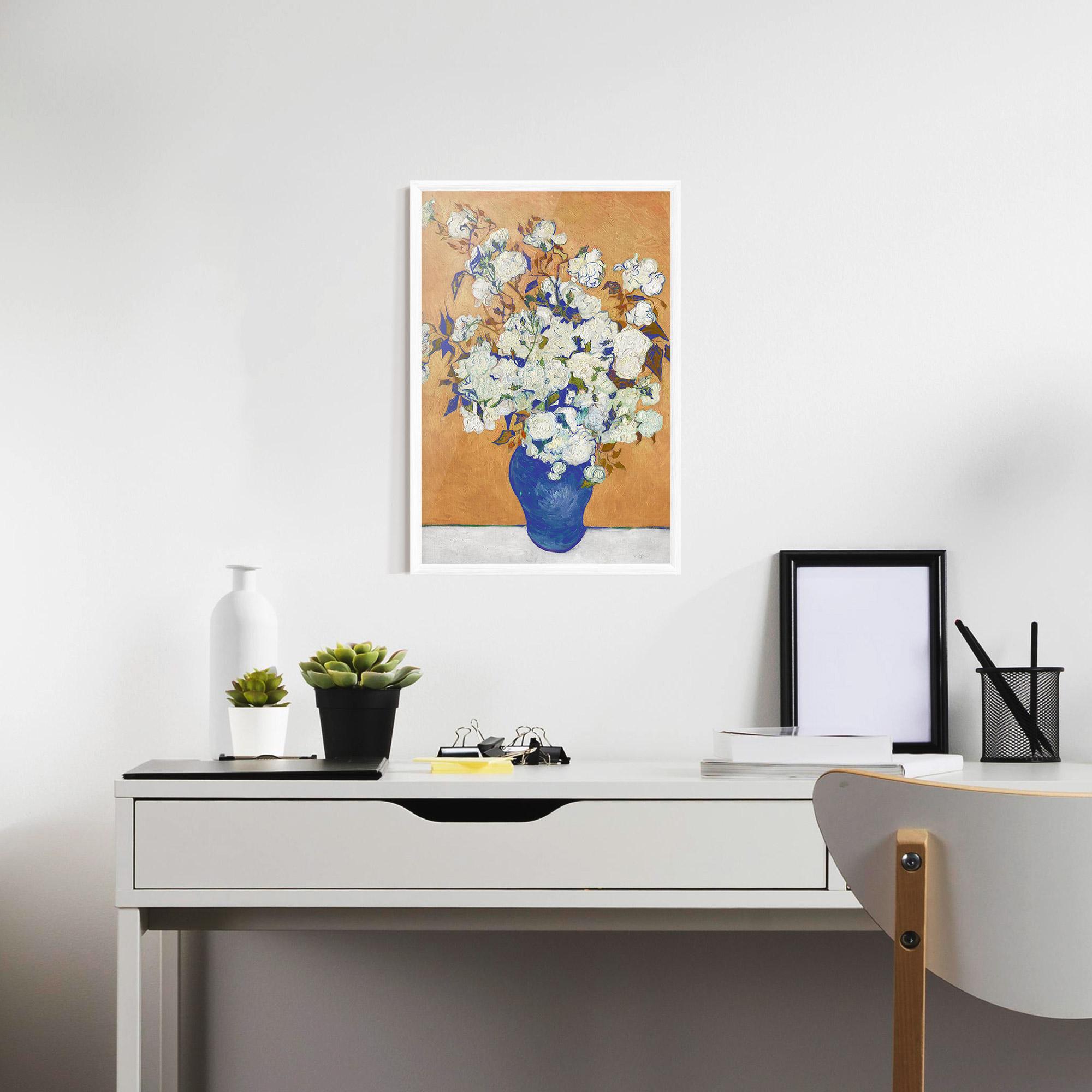 Gerahmte Poster Roses Vintage Art mockup 7