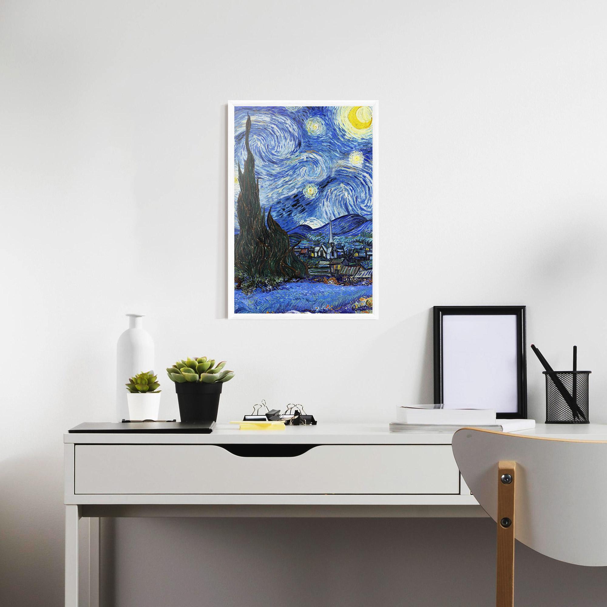 Gerahmte Poster Starry Night Art mockup 7