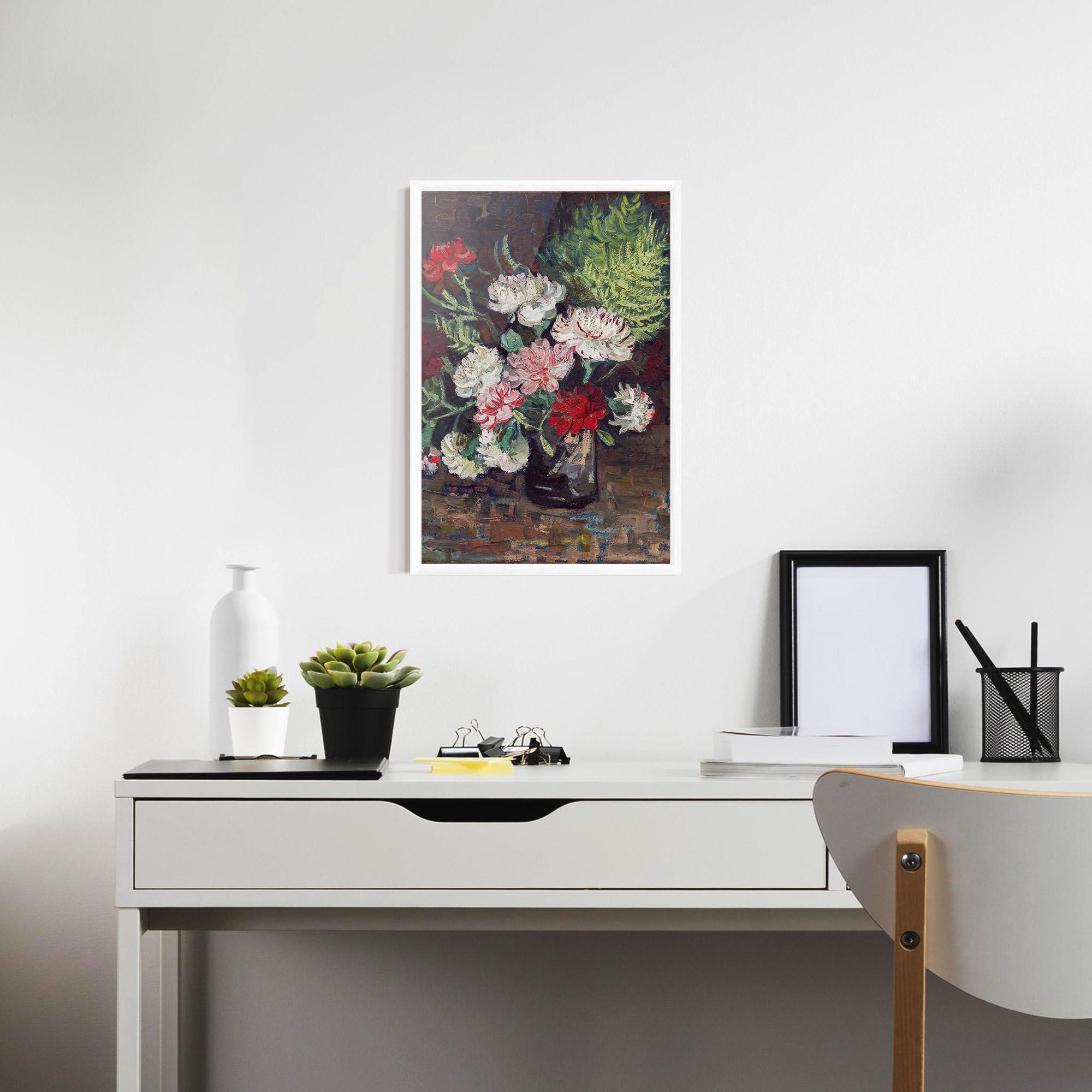 Gerahmte Poster Vase With Carnations mockup 7