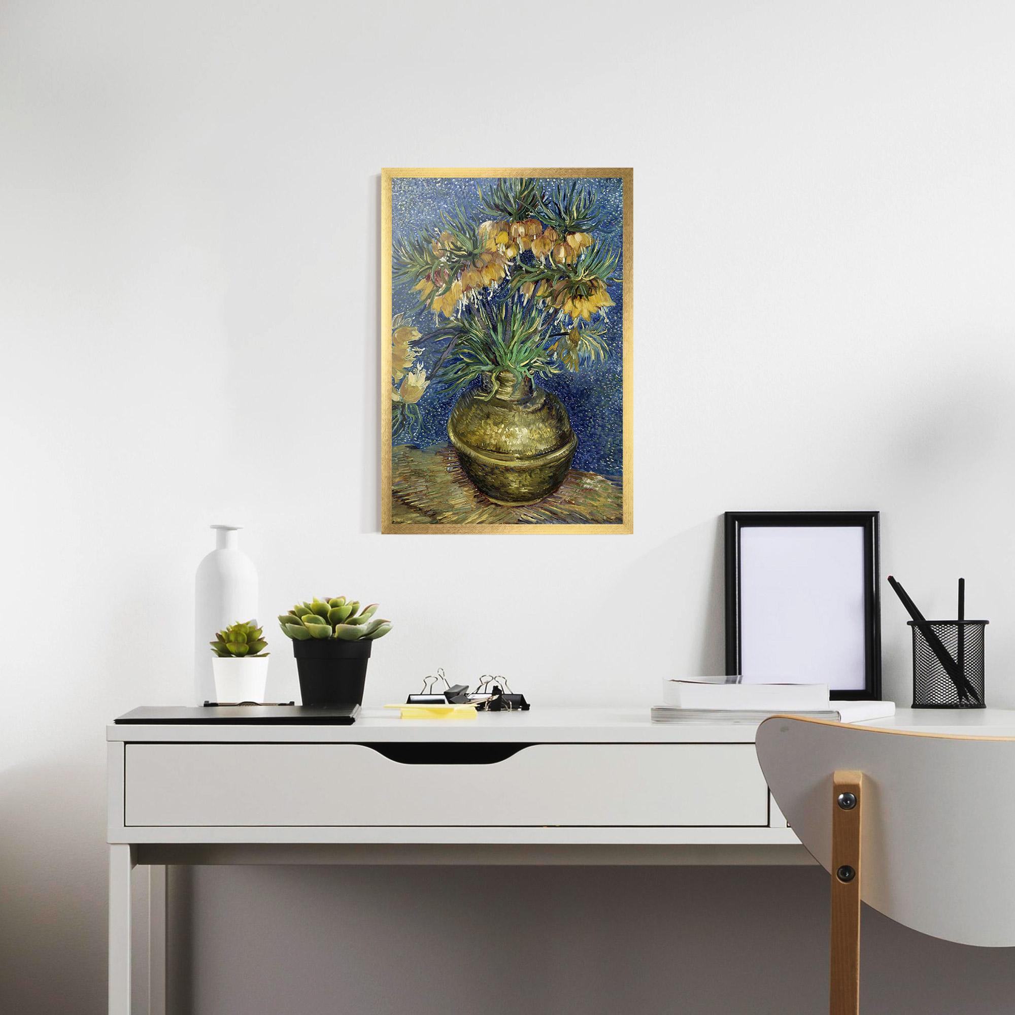 Gerahmte Poster Imperial Fritillaries Art mockup 7