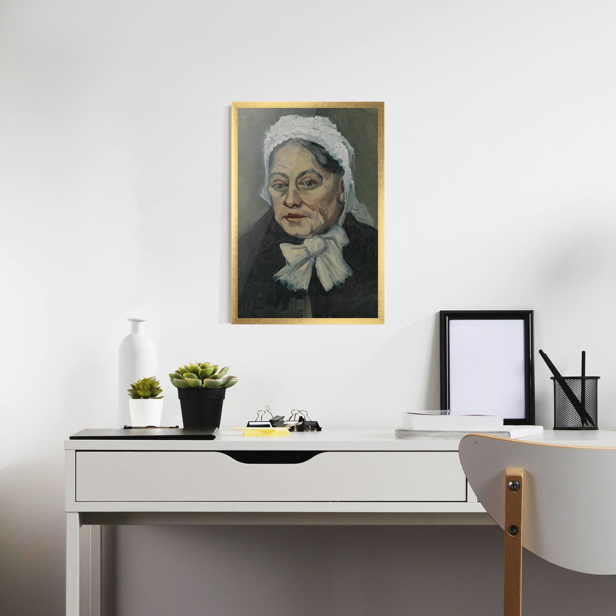 Gerahmte Poster Portret Oude Vrouw mockup 7