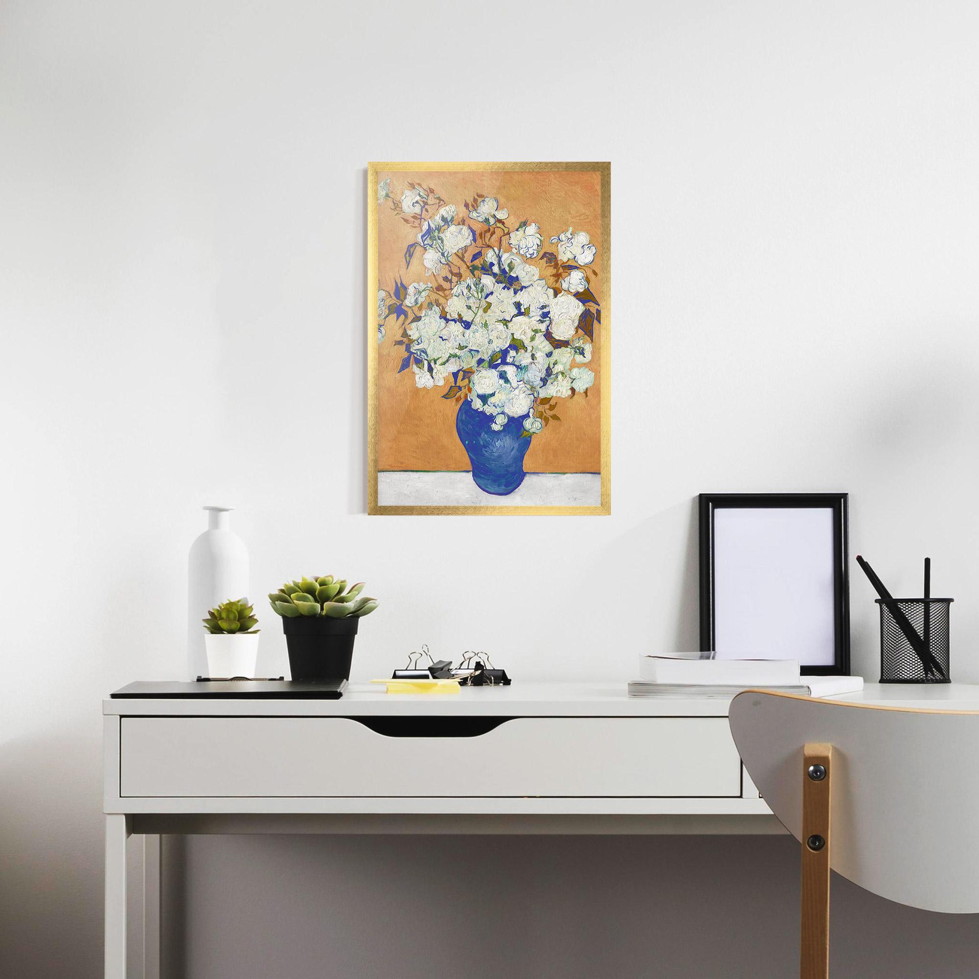 Gerahmte Poster Roses Vintage Art mockup 7