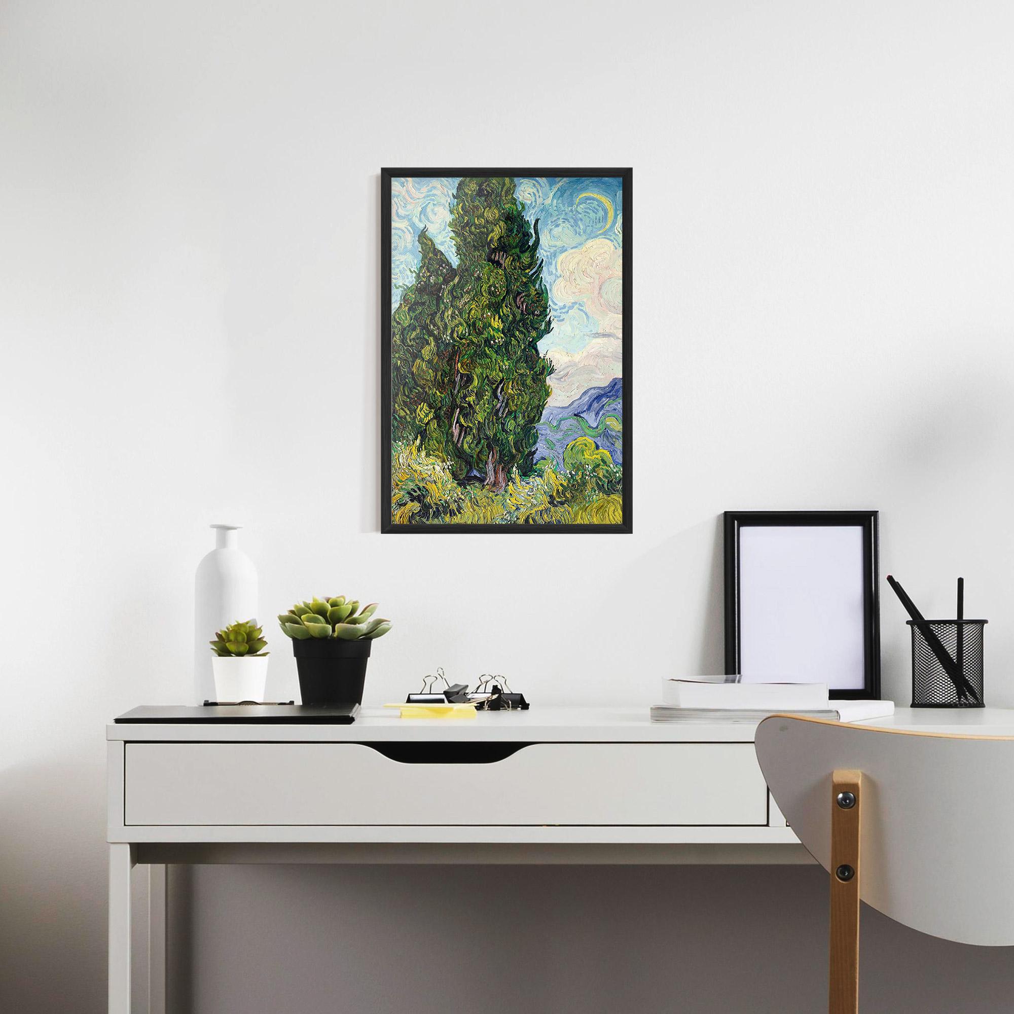 Gerahmte Poster Cypresses mockup 7