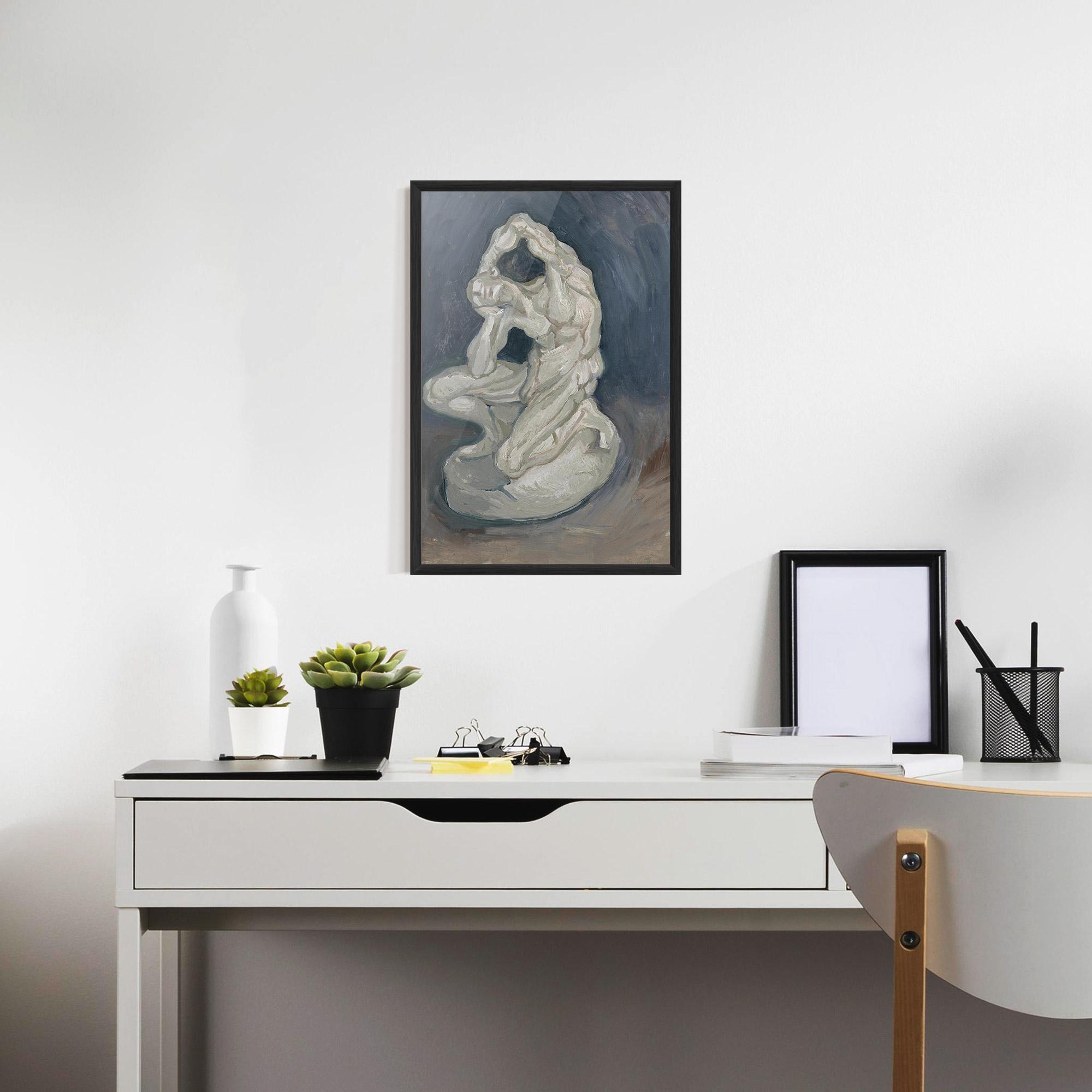 Gerahmte Poster Geknielde Spierman mockup 7