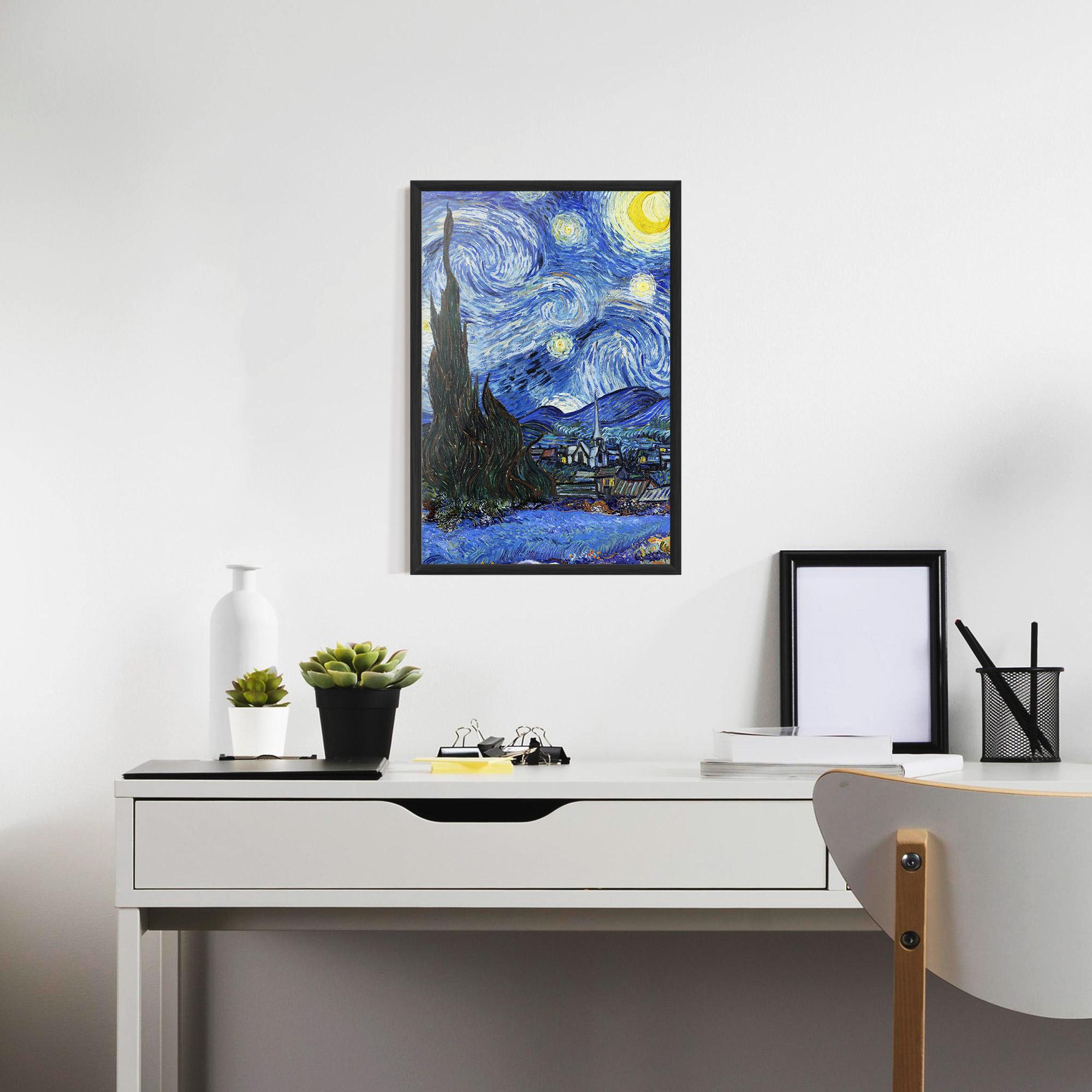 Gerahmte Poster Starry Night Art mockup 7