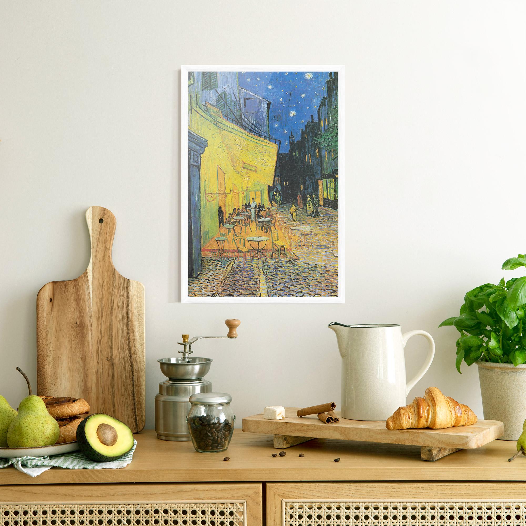 Gerahmte Poster Cafe Terrace At Night mockup 8