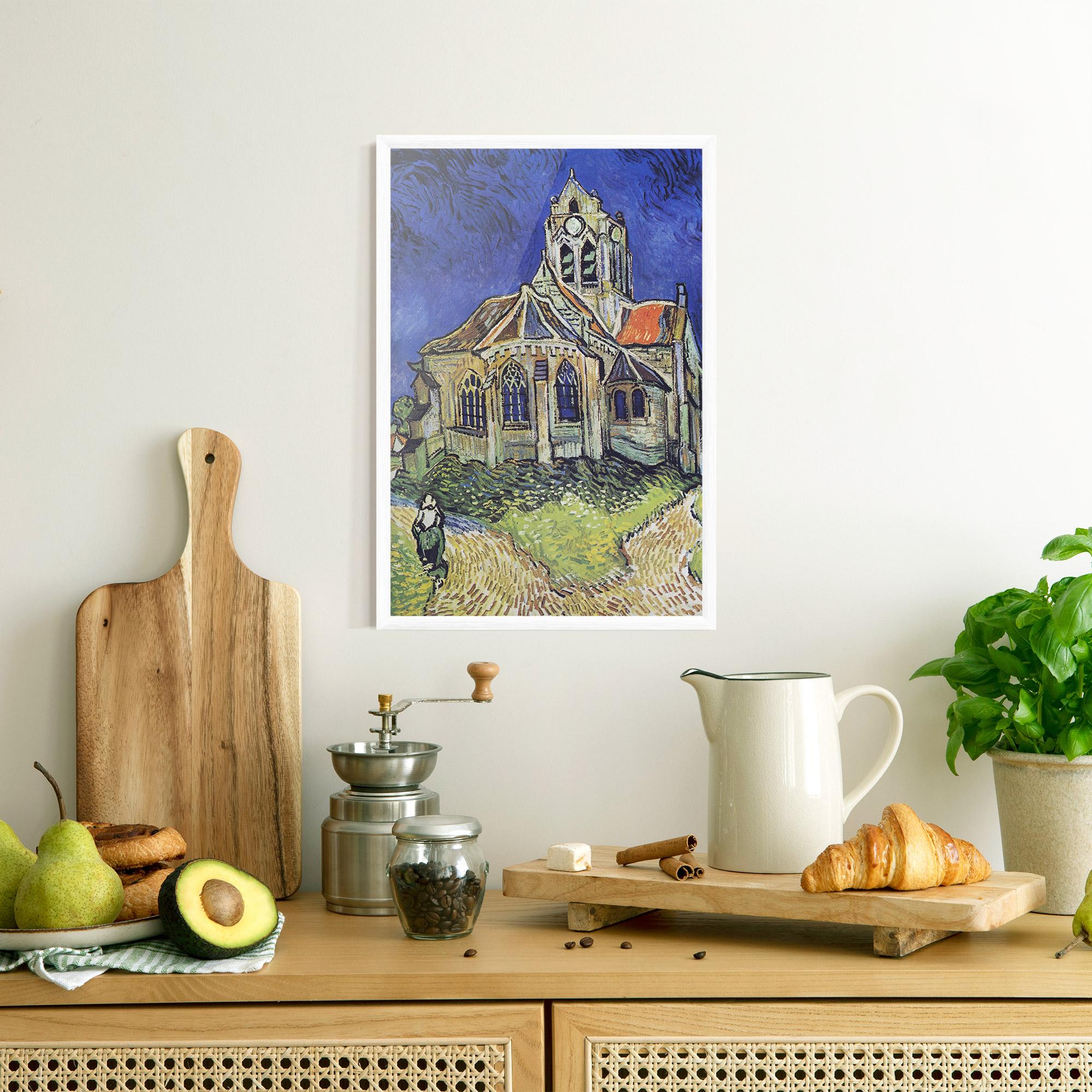 Gerahmte Poster The Church At Auvers mockup 8