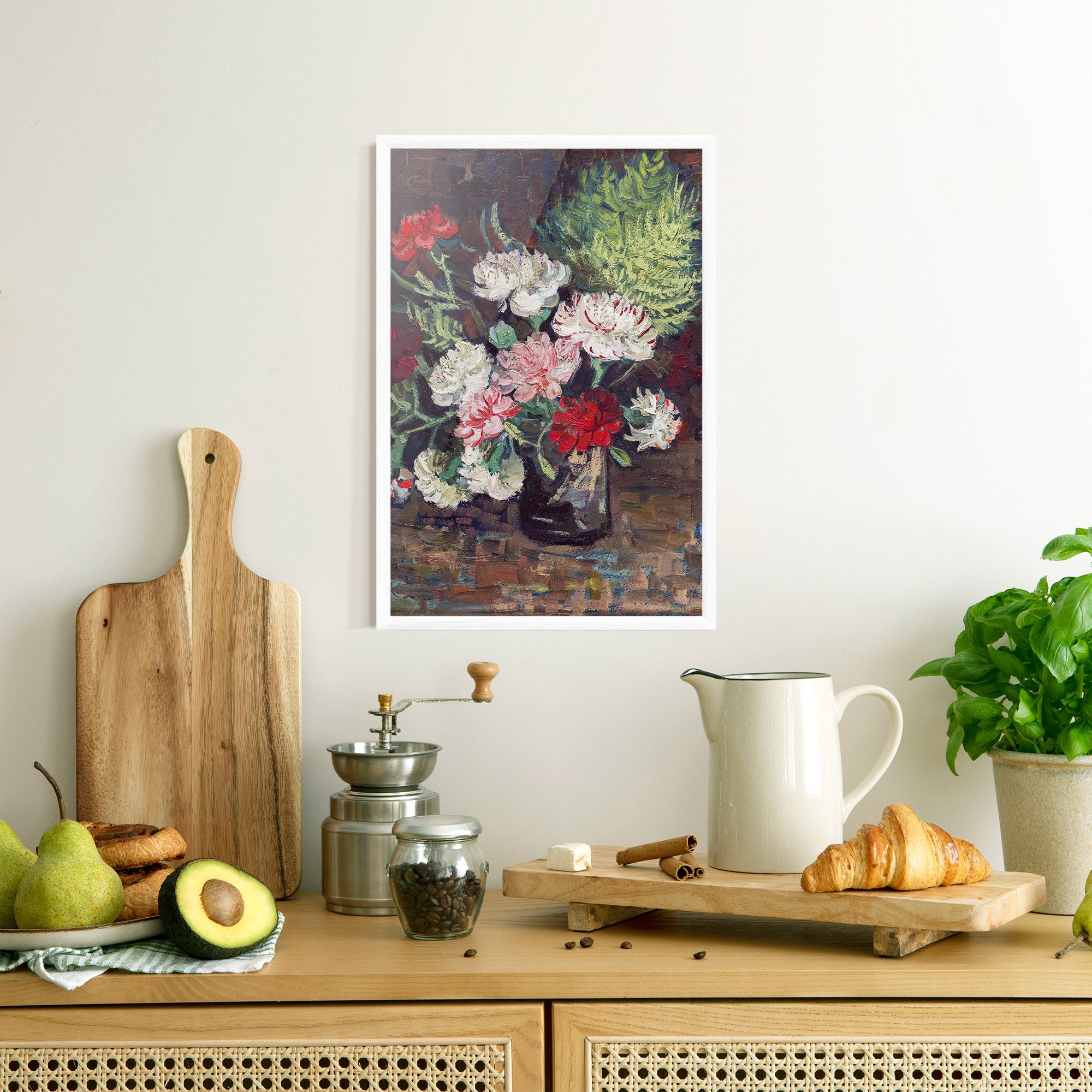Vase With Carnations mockup 8