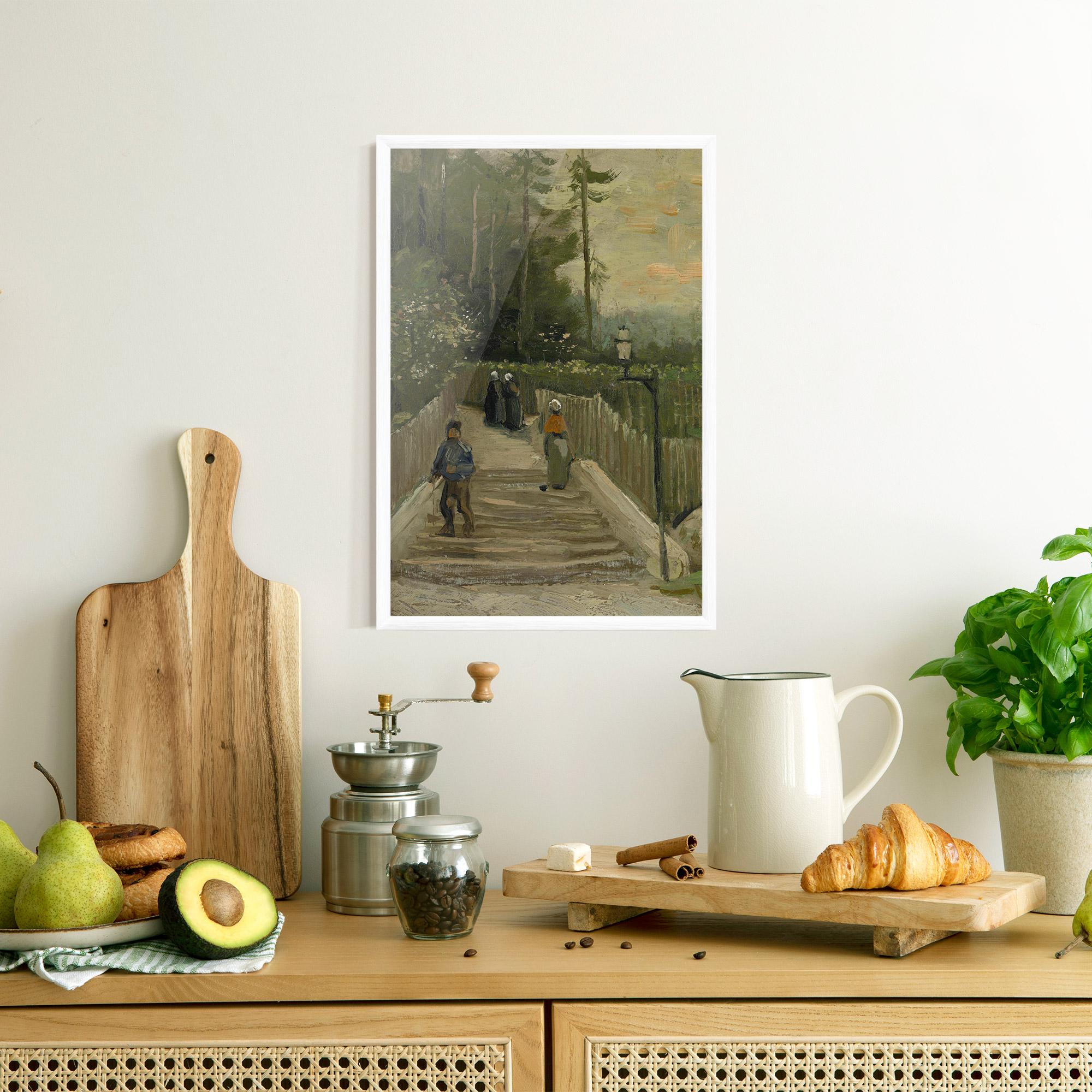 Gerahmte Poster Weg Te Montmartre mockup 8
