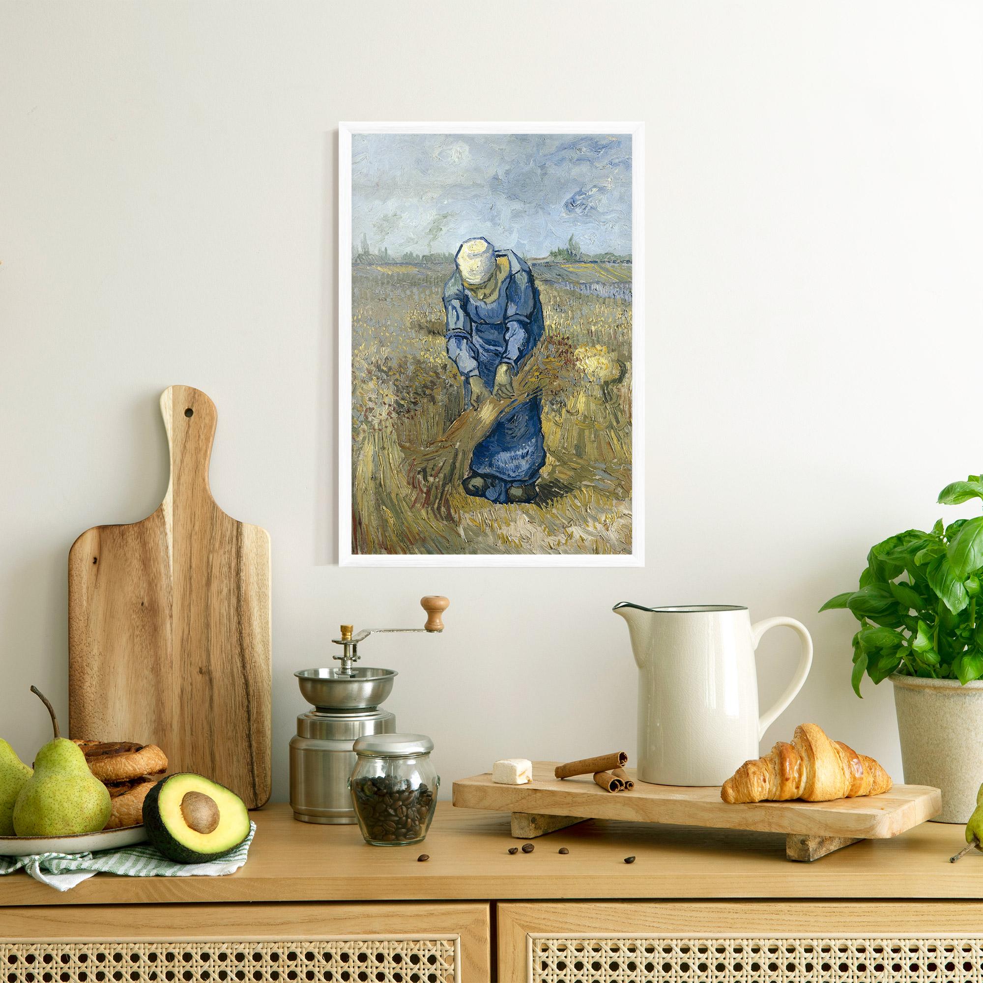 Gerahmte Poster Woman Sheaves mockup 8