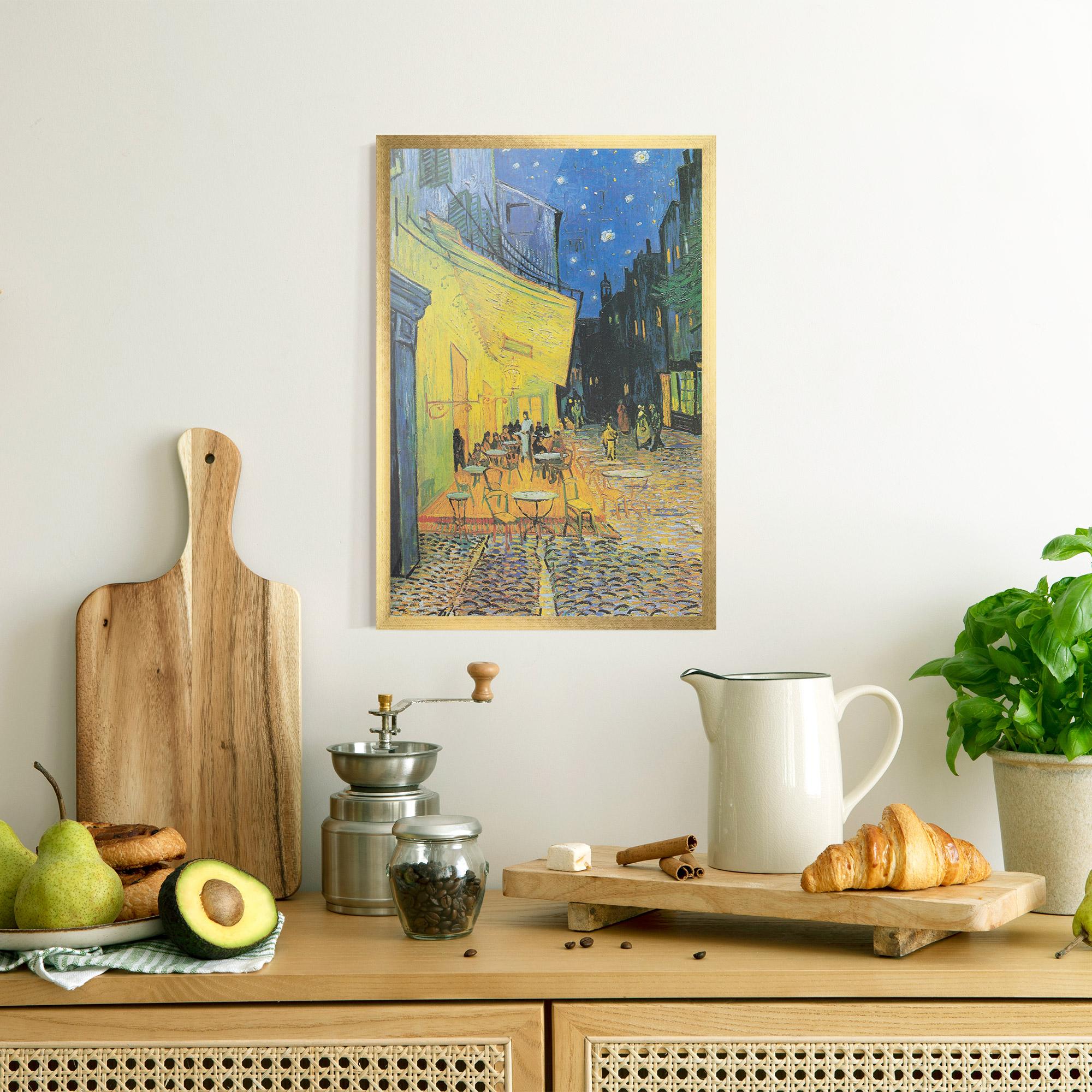 Gerahmte Poster Cafe Terrace At Night mockup 8