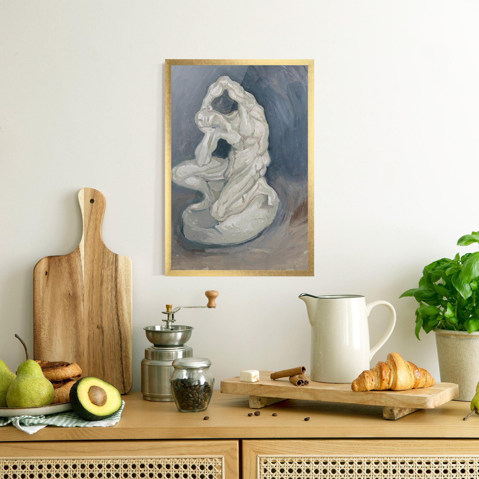 Gerahmte Poster Geknielde Spierman mockup 8