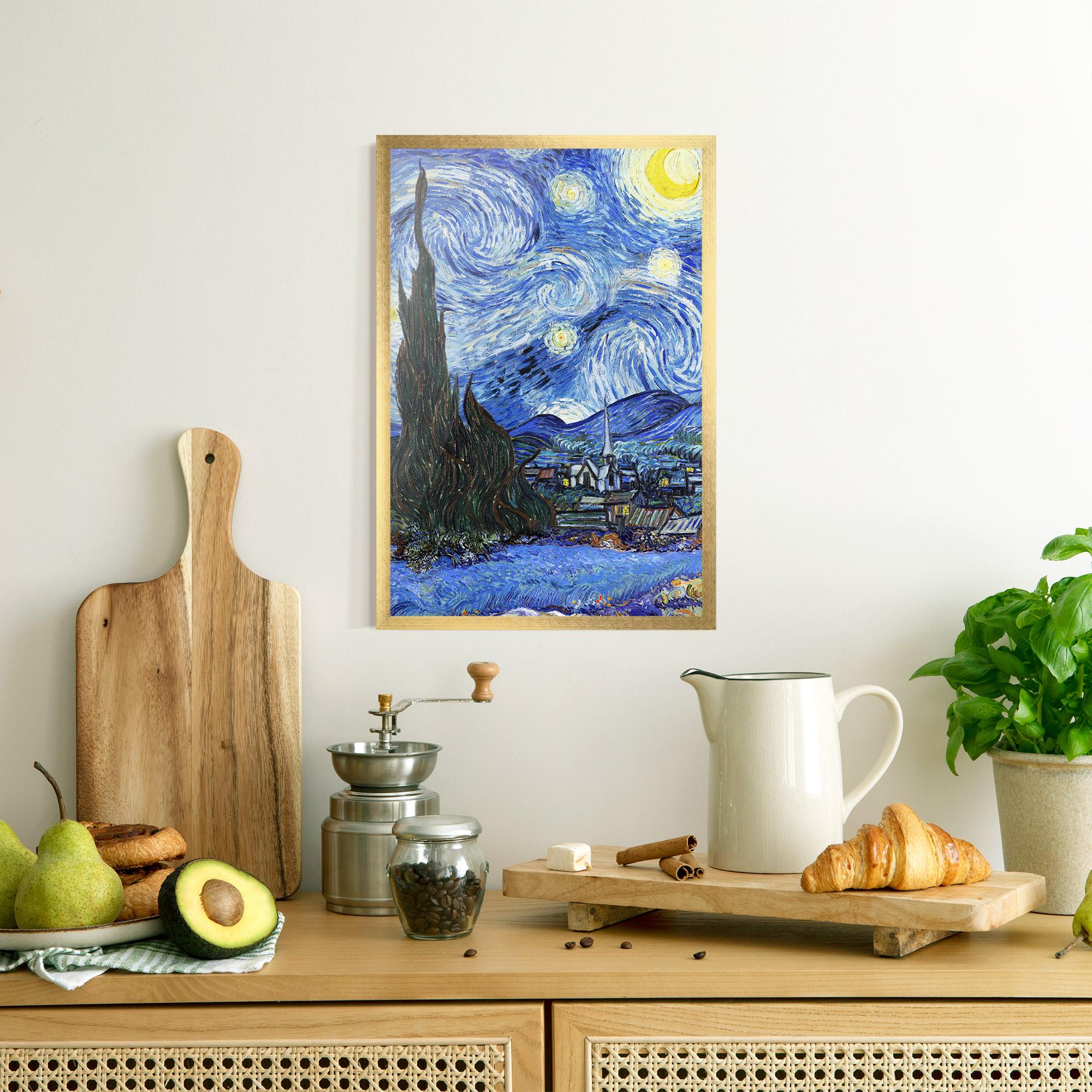 Gerahmte Poster Starry Night Art mockup 8
