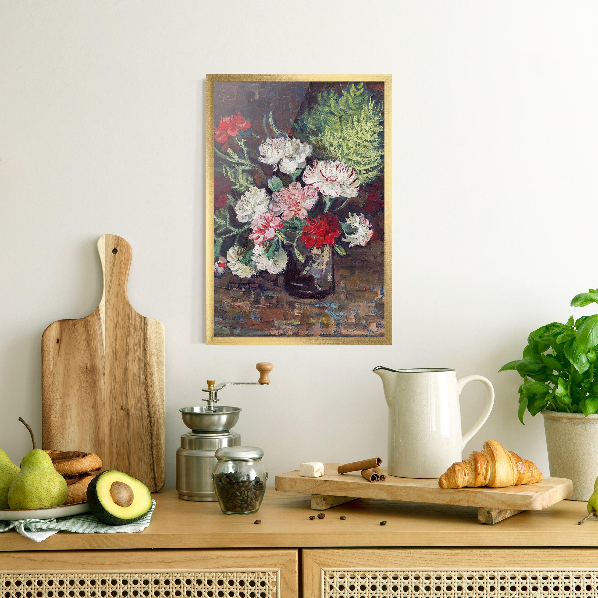 Gerahmte Poster Vase With Carnations mockup 8
