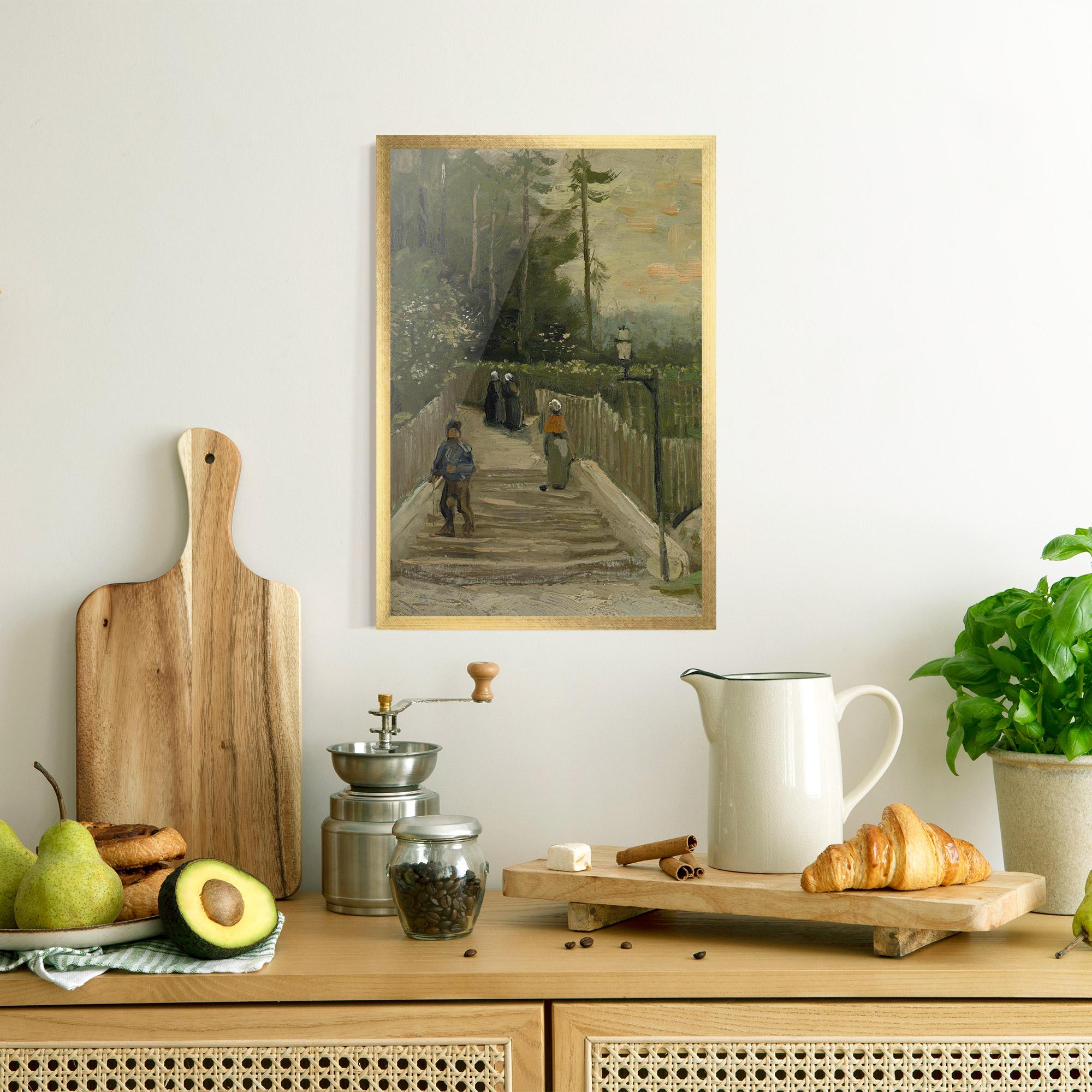 Gerahmte Poster Weg Te Montmartre mockup 8