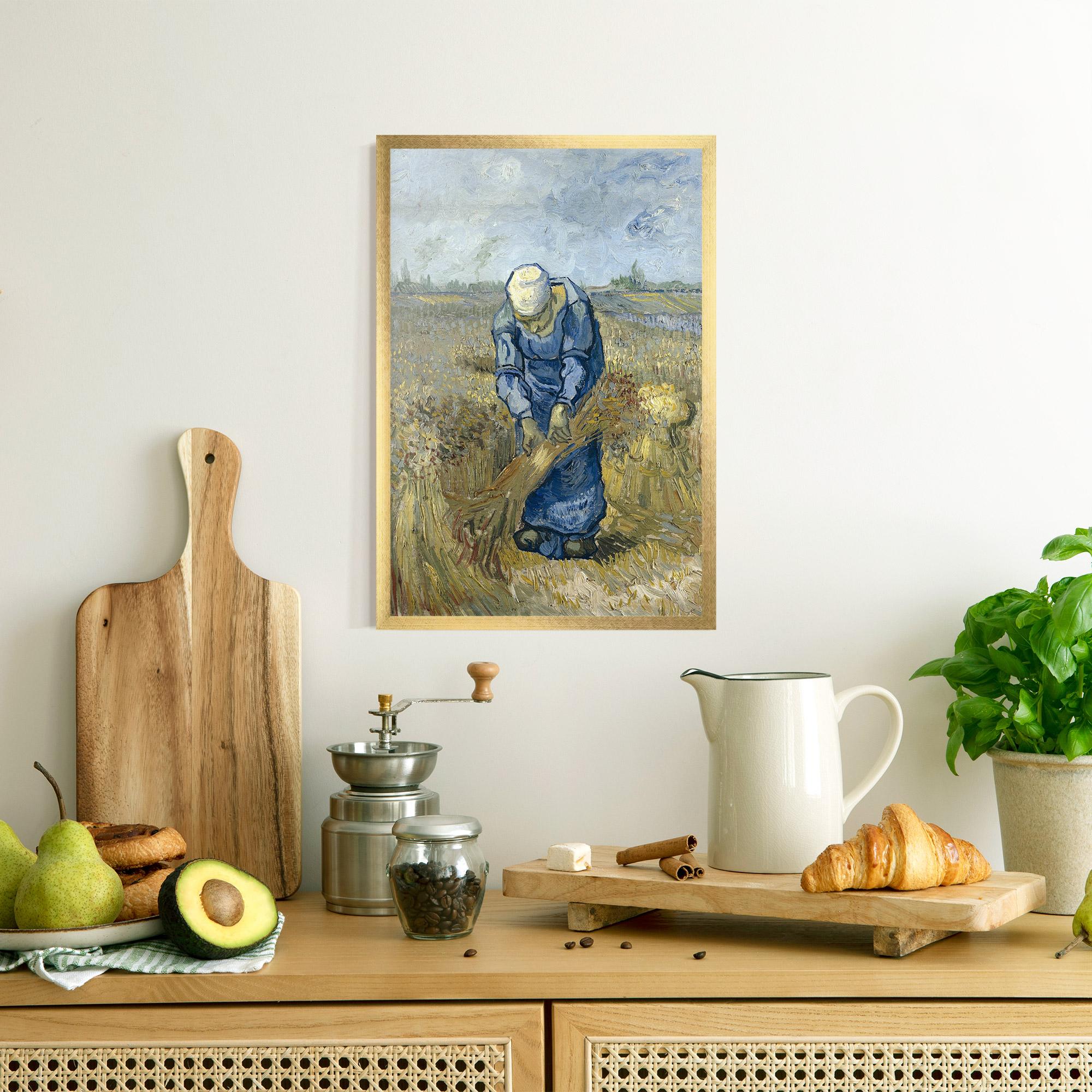 Gerahmte Poster Woman Sheaves mockup 8