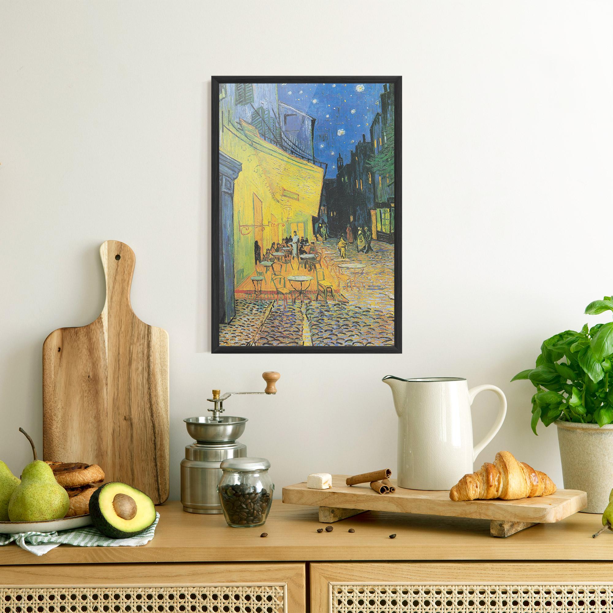 Gerahmte Poster Cafe Terrace At Night mockup 8