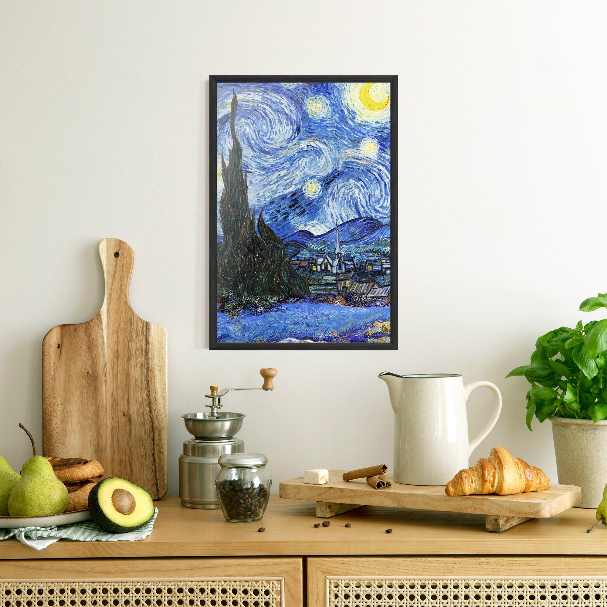 Gerahmte Poster Starry Night Art mockup 8