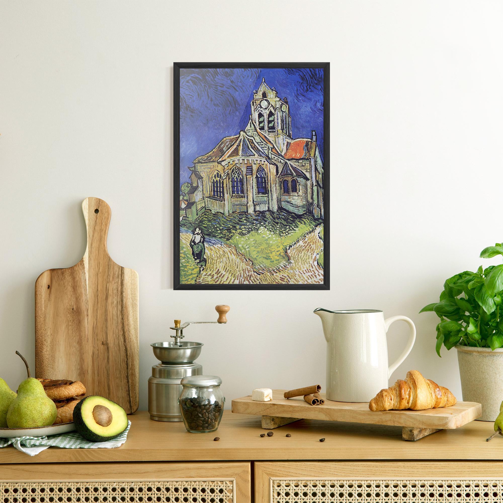 Gerahmte Poster The Church At Auvers mockup 8