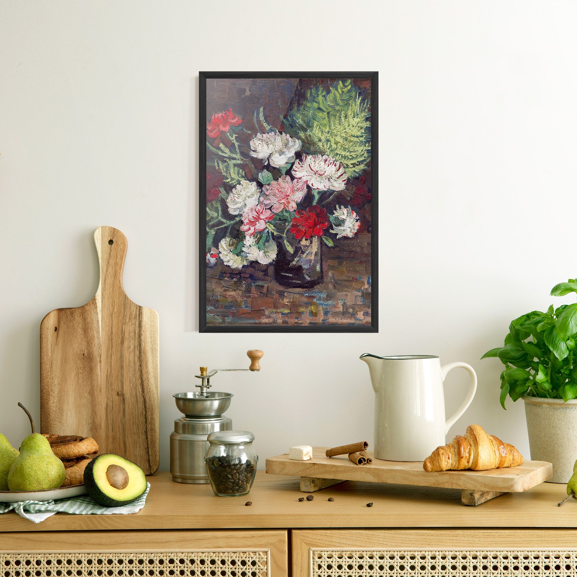 Vase With Carnations mockup 8