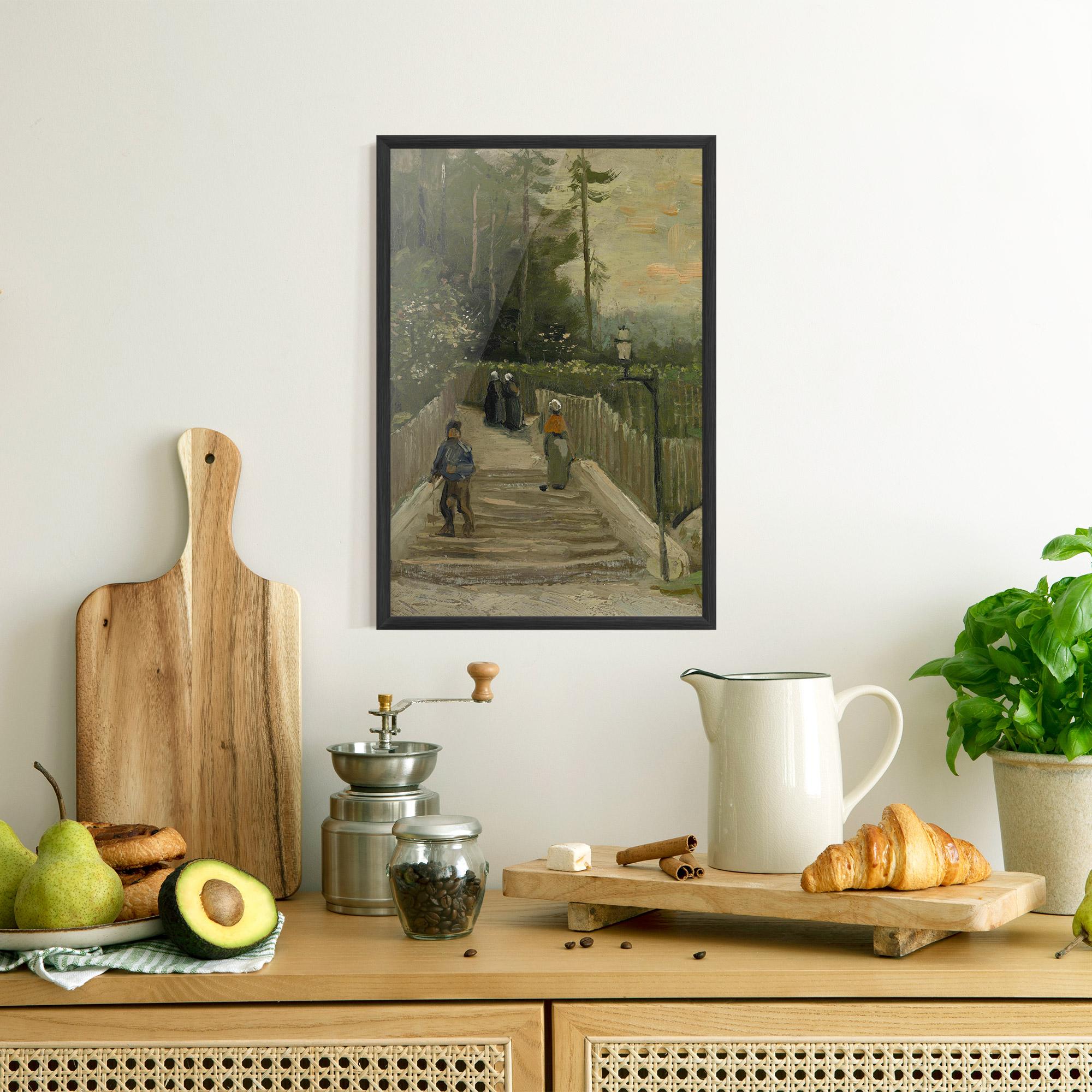 Gerahmte Poster Weg Te Montmartre mockup 8