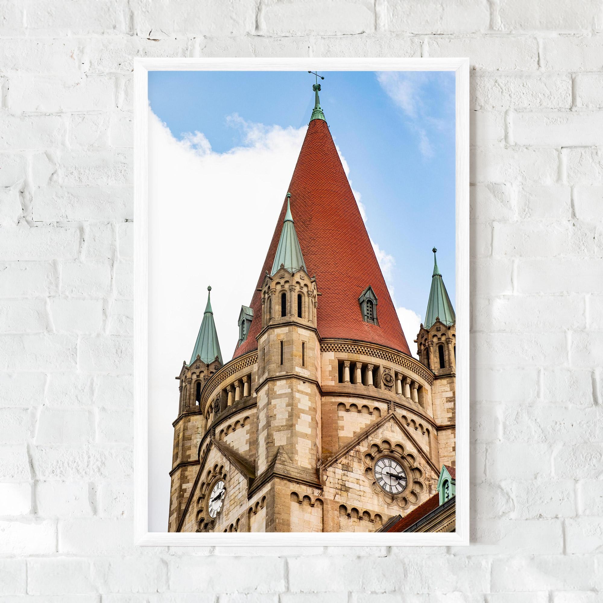 Gerahmte Poster Church Vienna mockup 0