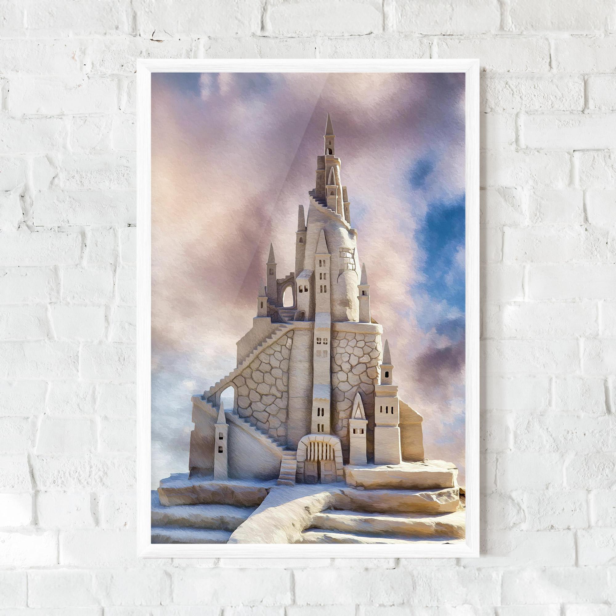 Gerahmte Poster Cream Castle mockup 0