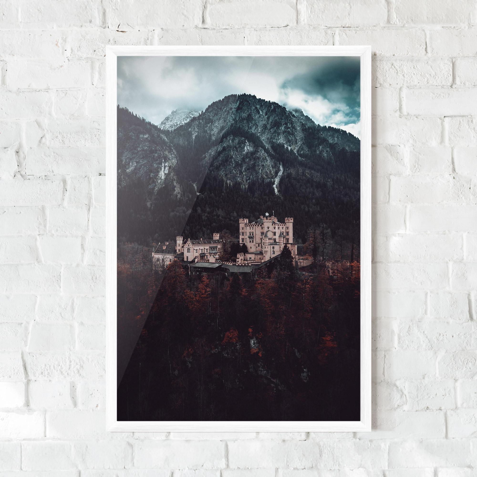 Gerahmte Poster Forest Castle mockup 0