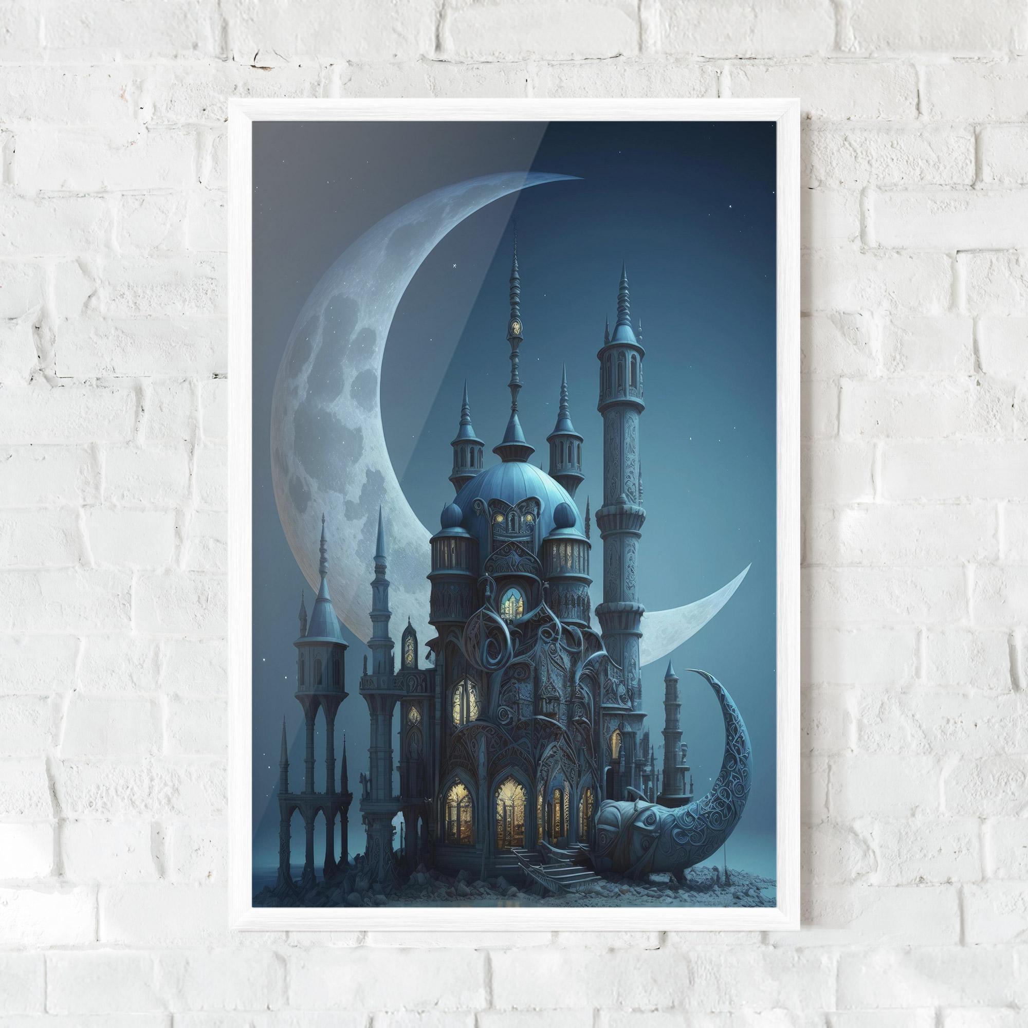 Gerahmte Poster Mosque Moon mockup 0
