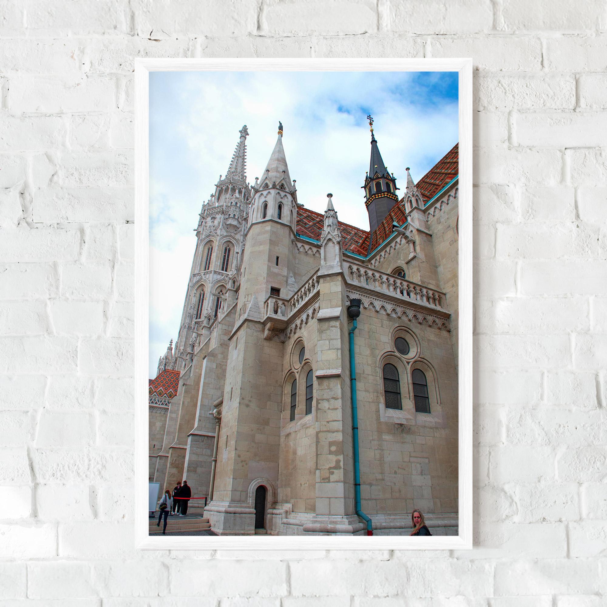 Gerahmte Poster Old Building mockup 0