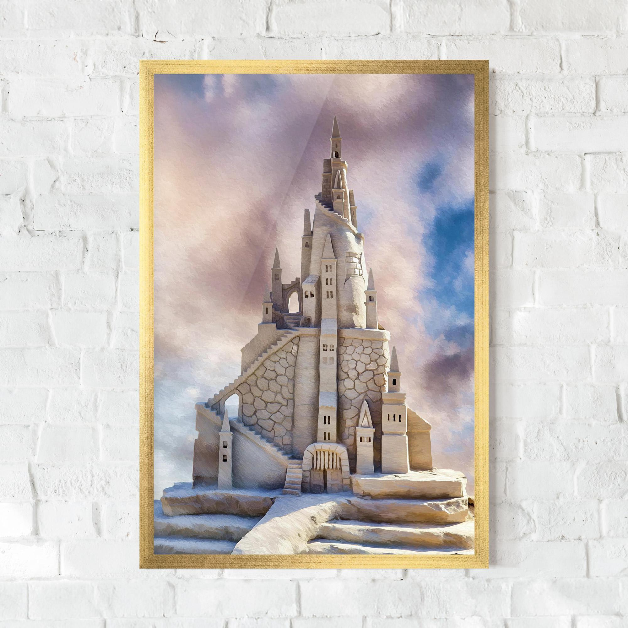 Gerahmte Poster Cream Castle mockup 0