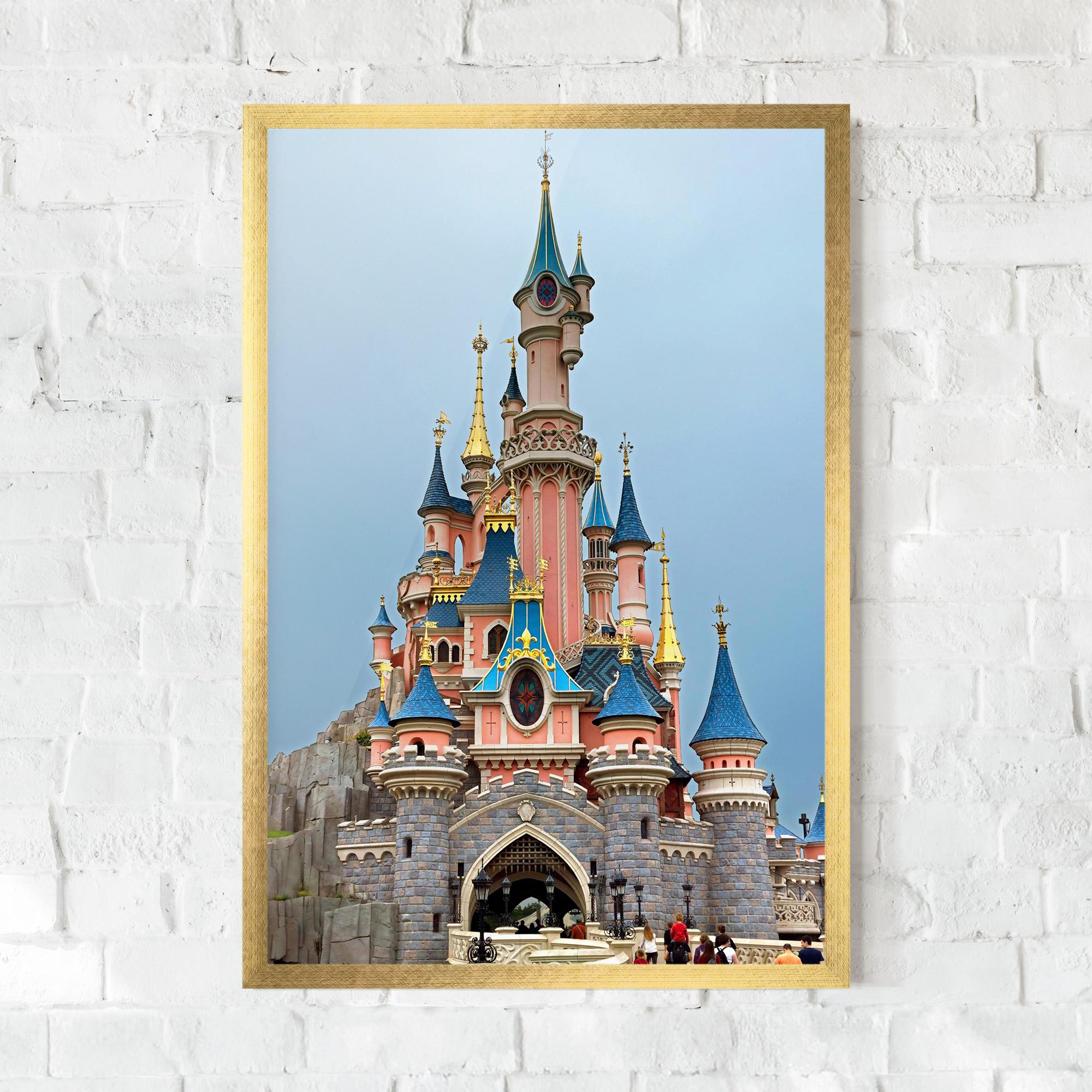 Gerahmte Poster Disneyland Castle mockup 0