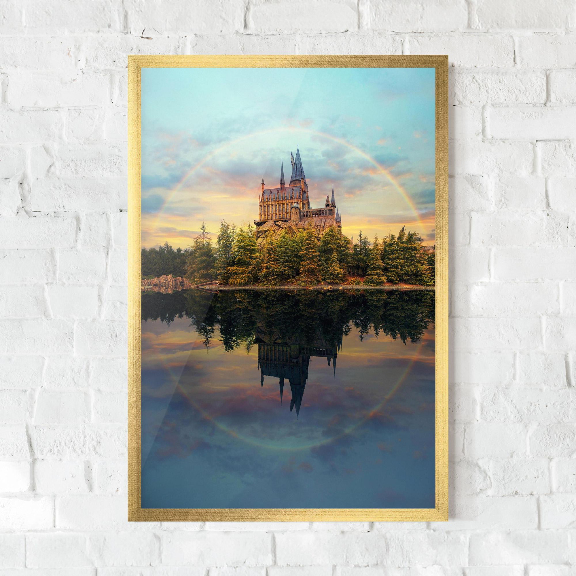 Gerahmte Poster Hogwarts Castle mockup 0