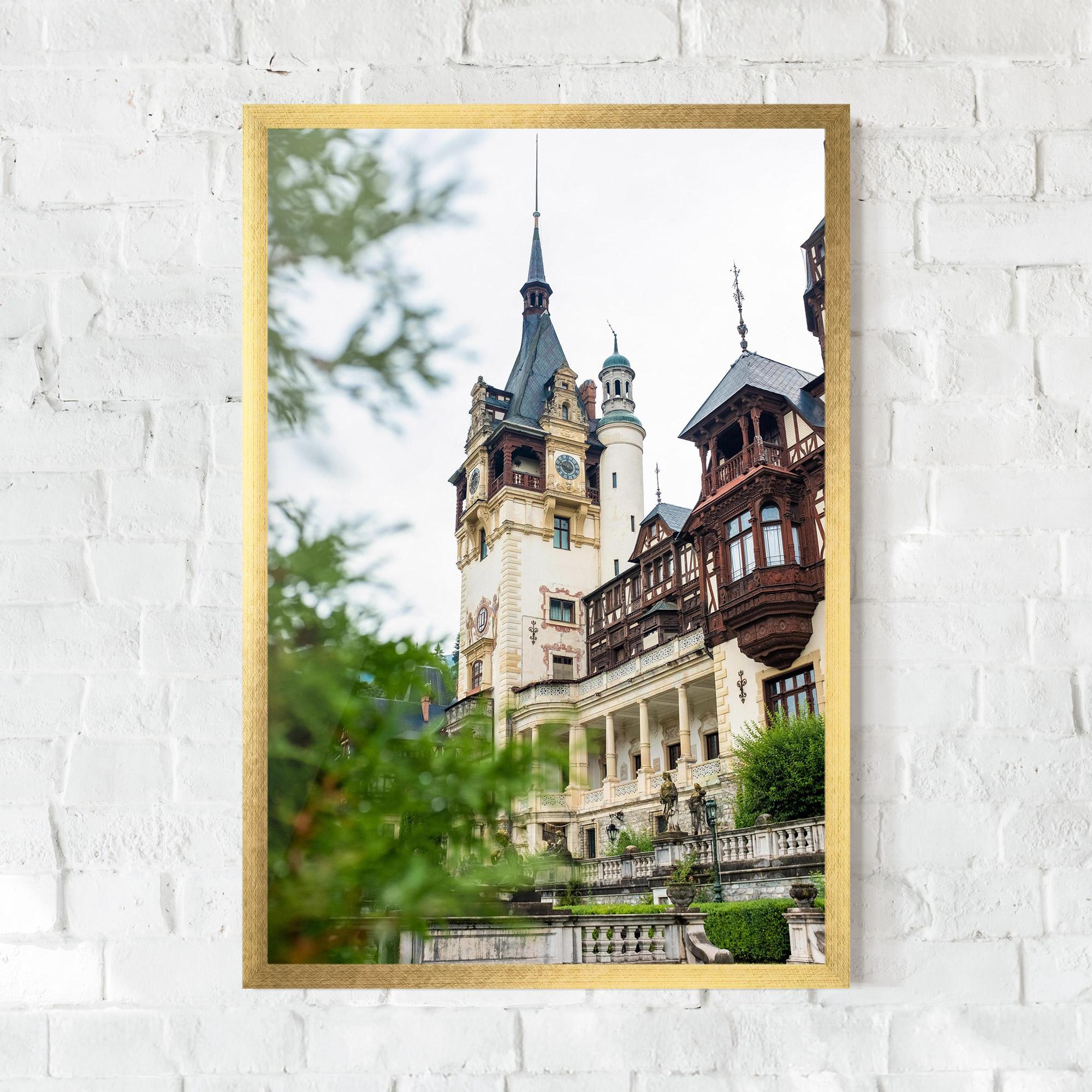 Gerahmte Poster Peles Castle Romania mockup 0