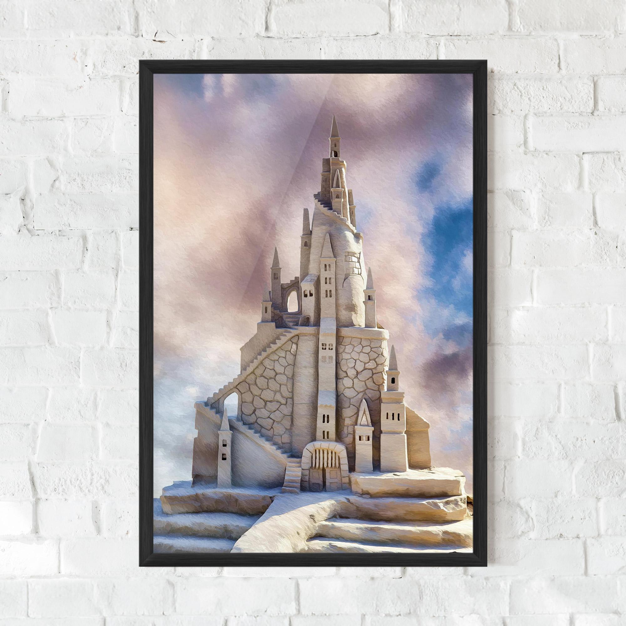 Gerahmte Poster Cream Castle mockup 0
