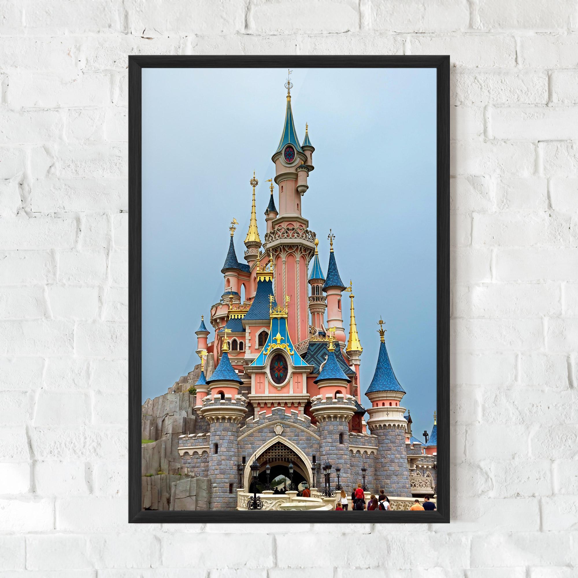 Gerahmte Poster Disneyland Castle mockup 0
